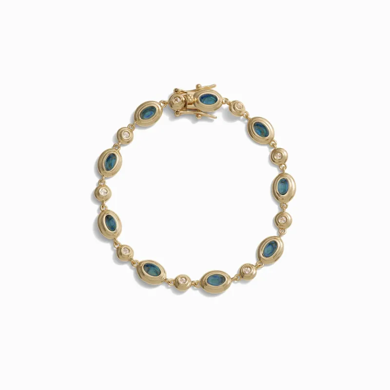 Gemstone Tennis Bracelet sold by Awe Inspired