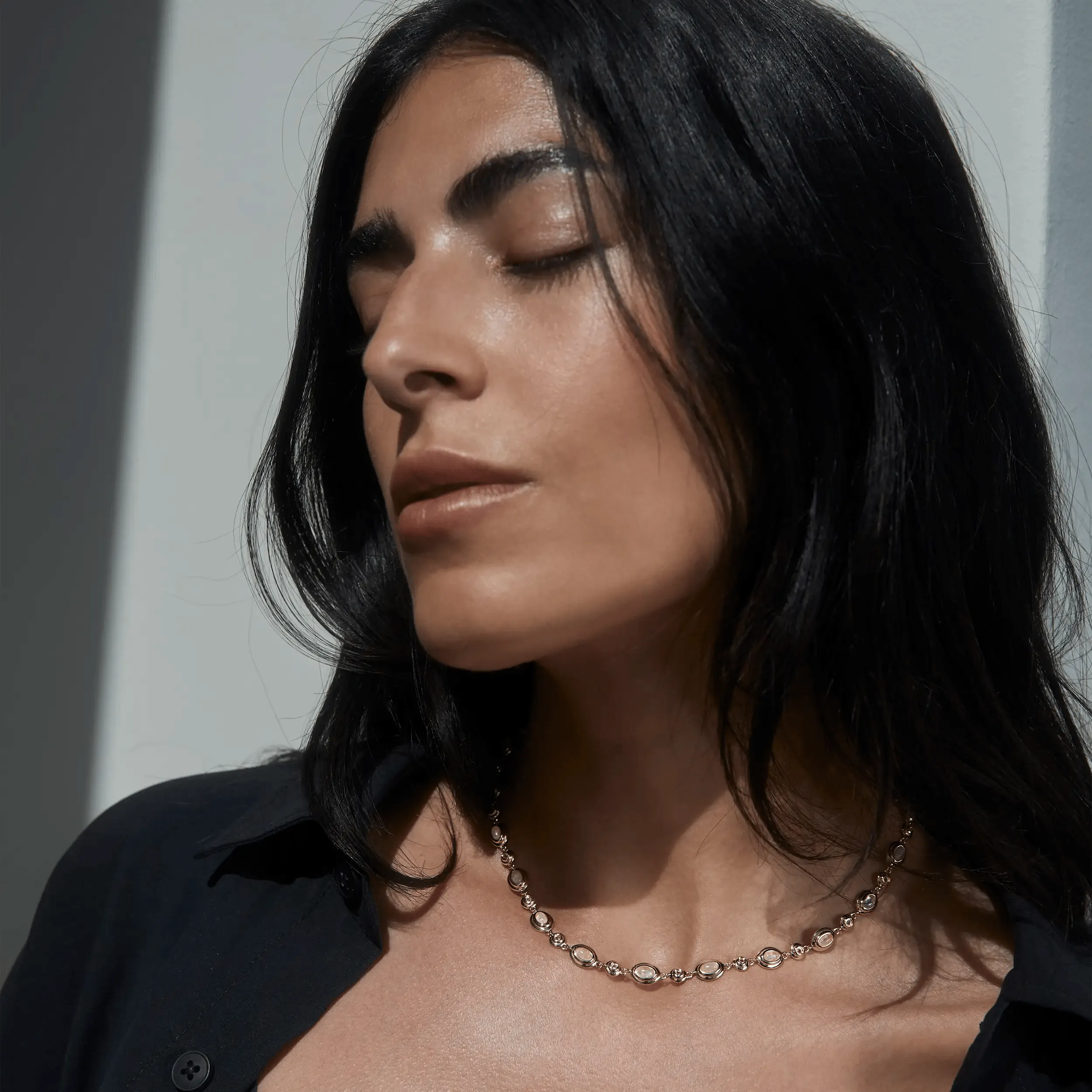 Gemstone Tennis Necklace sold by Awe Inspired product image thumbnail 2