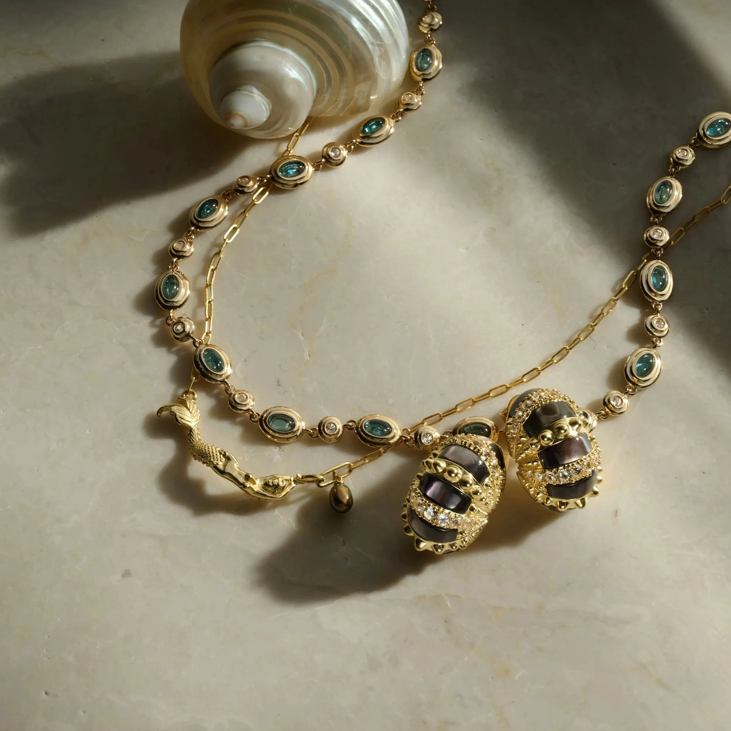 Gemstone Tennis Necklace sold by Awe Inspired product image thumbnail 5