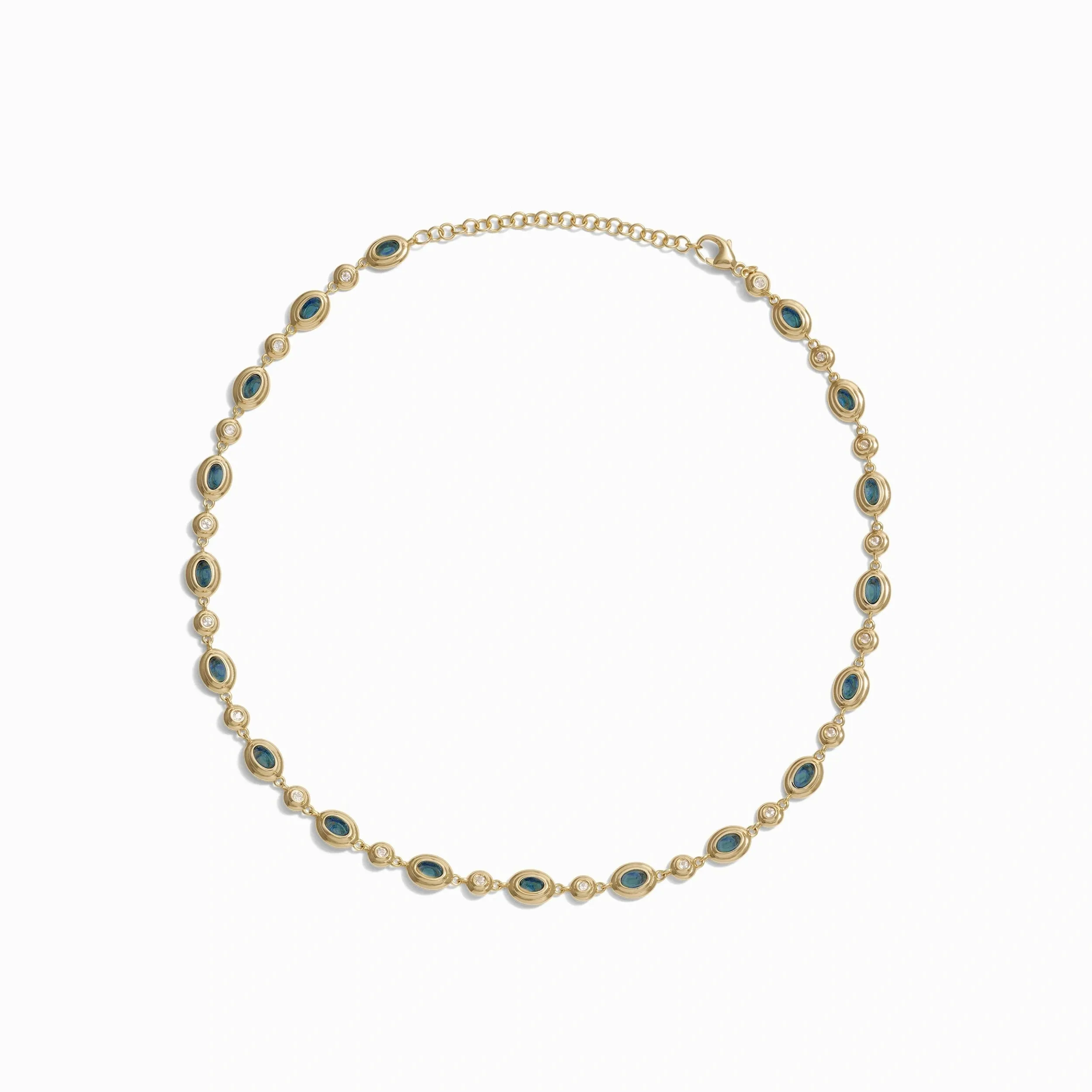 Gemstone Tennis Necklace sold by Awe Inspired