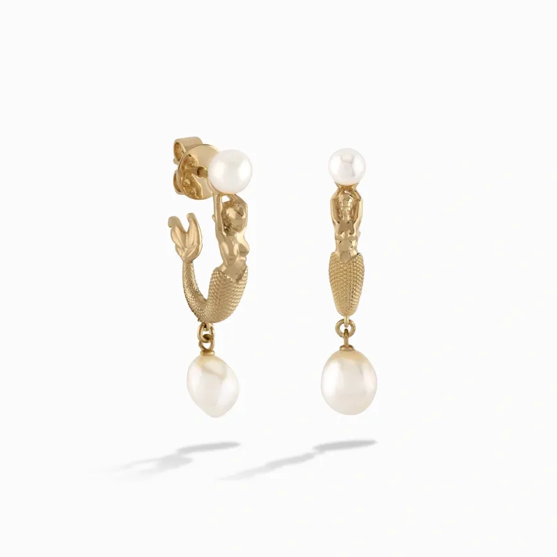 Sea Siren Pearl Earrings sold by Awe Inspired