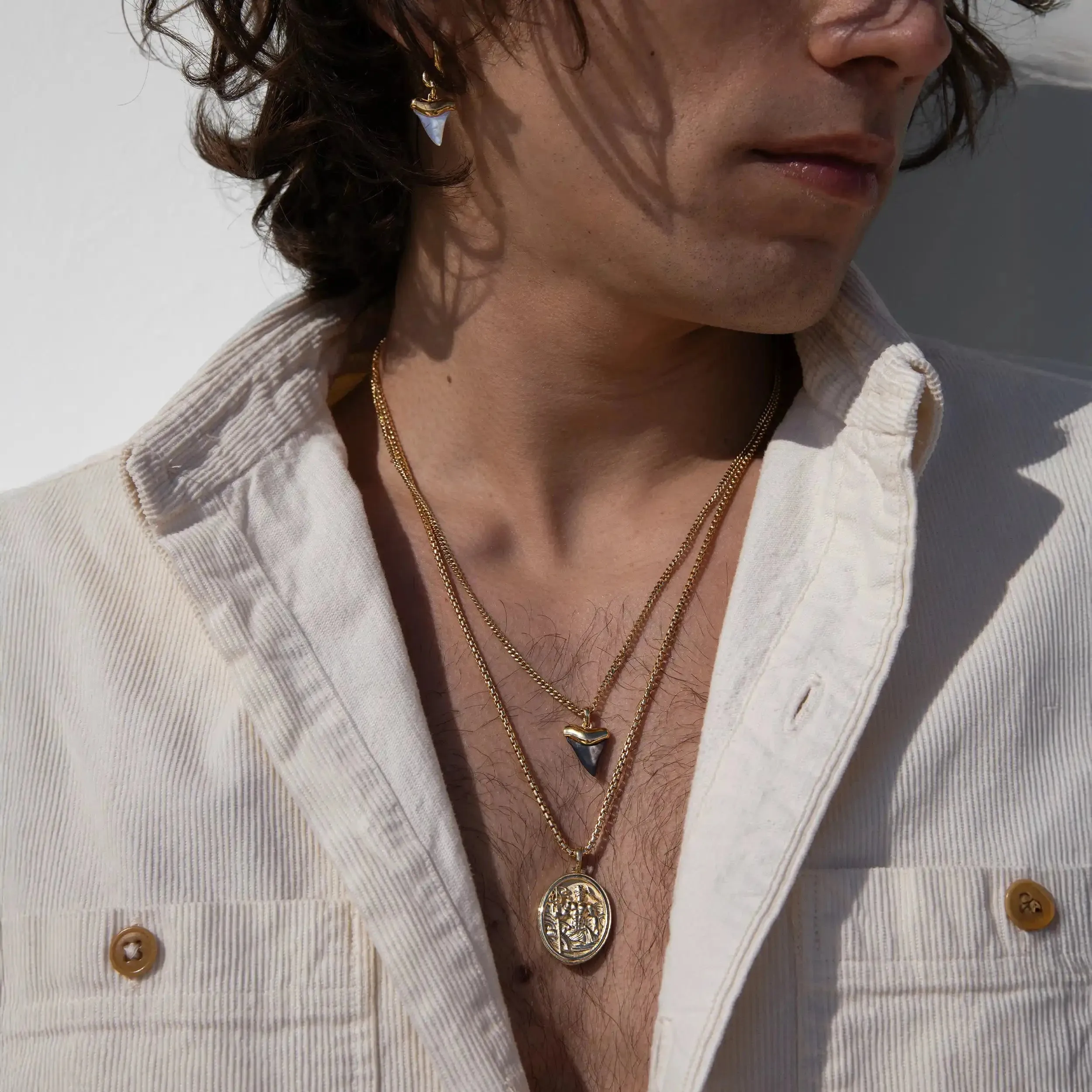 Poseidon and Shark Tooth Necklace Set sold by Awe Inspired product image thumbnail 2