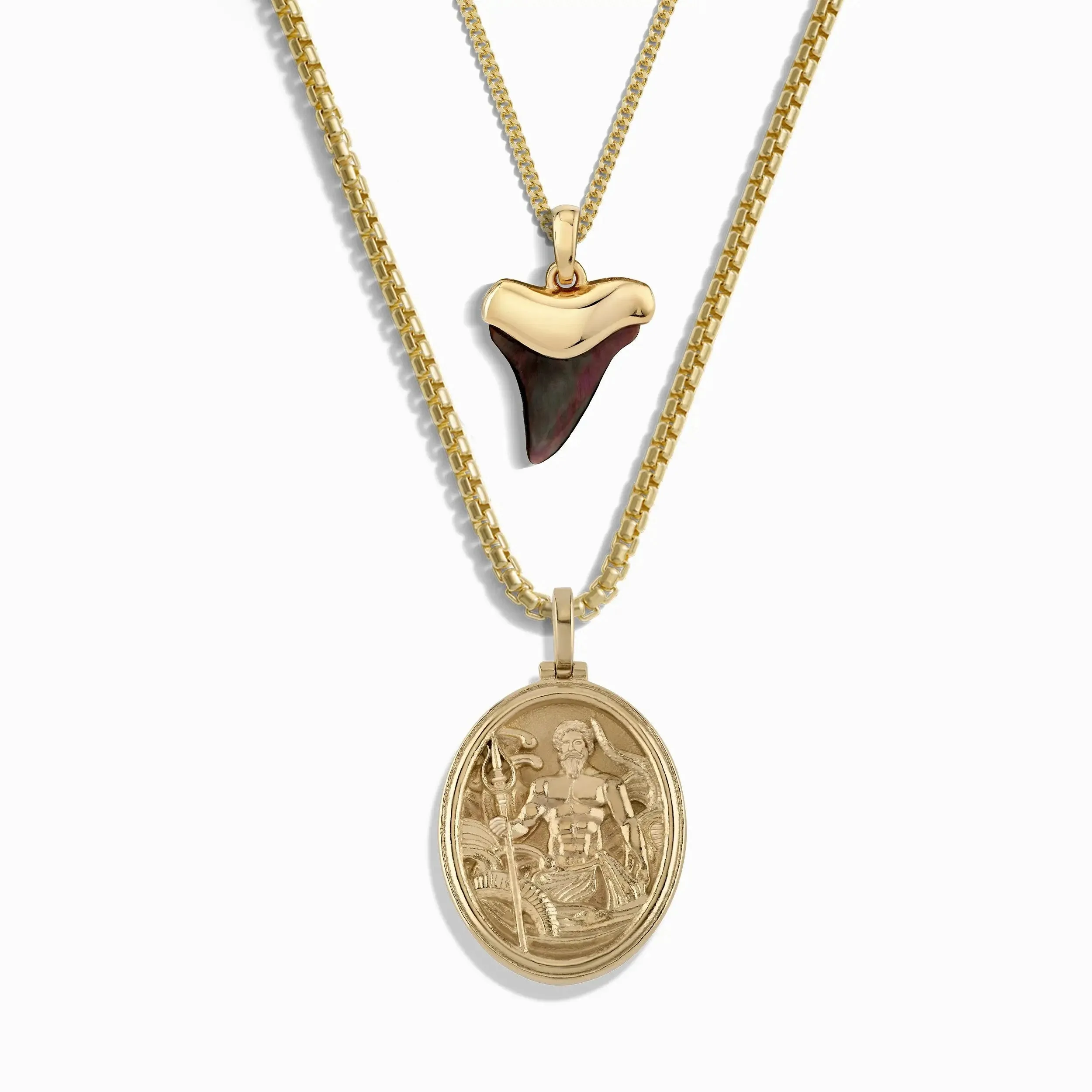 Poseidon and Shark Tooth Necklace Set sold by Awe Inspired product image thumbnail 5