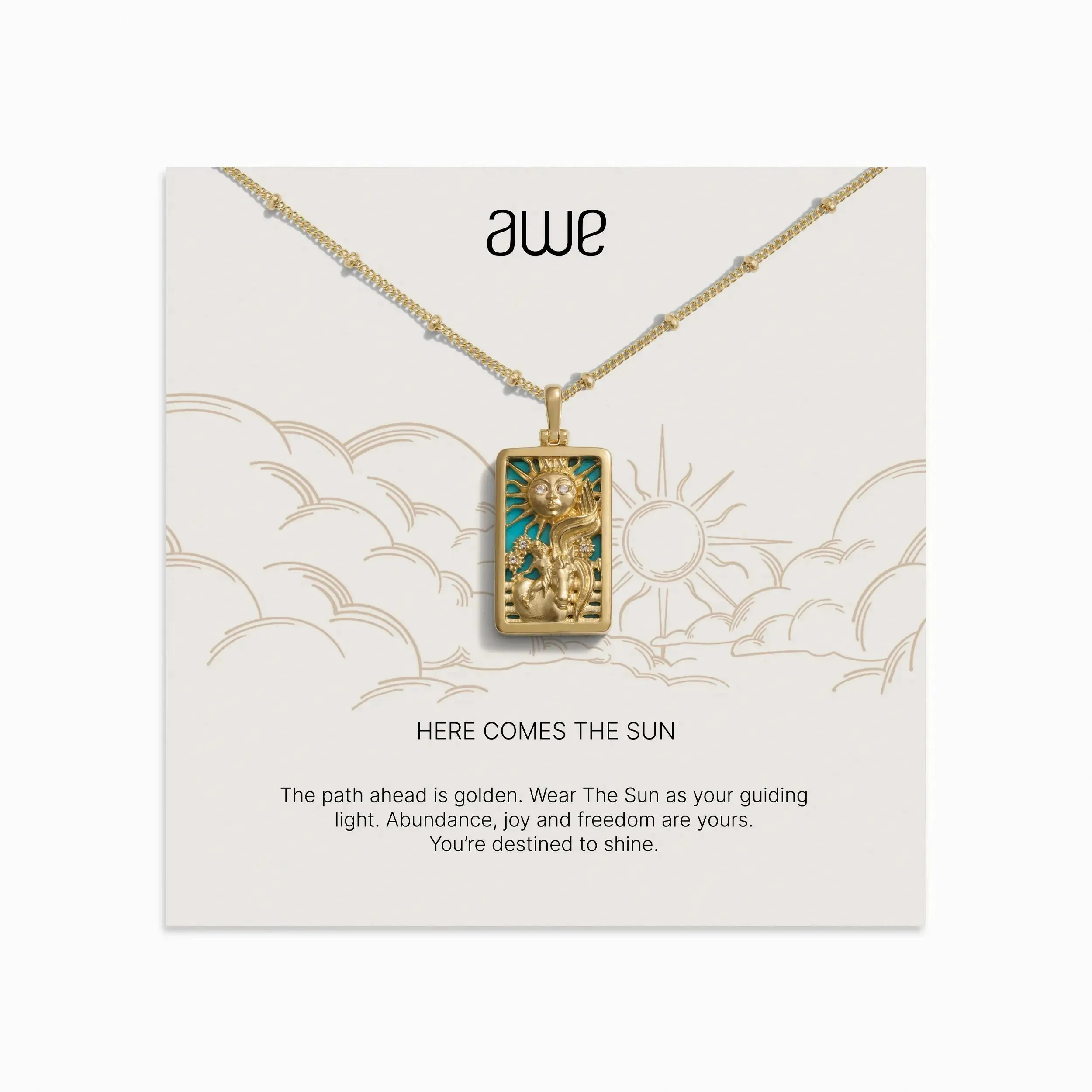 The Sun Tarot Card Gift Set sold by Awe Inspired