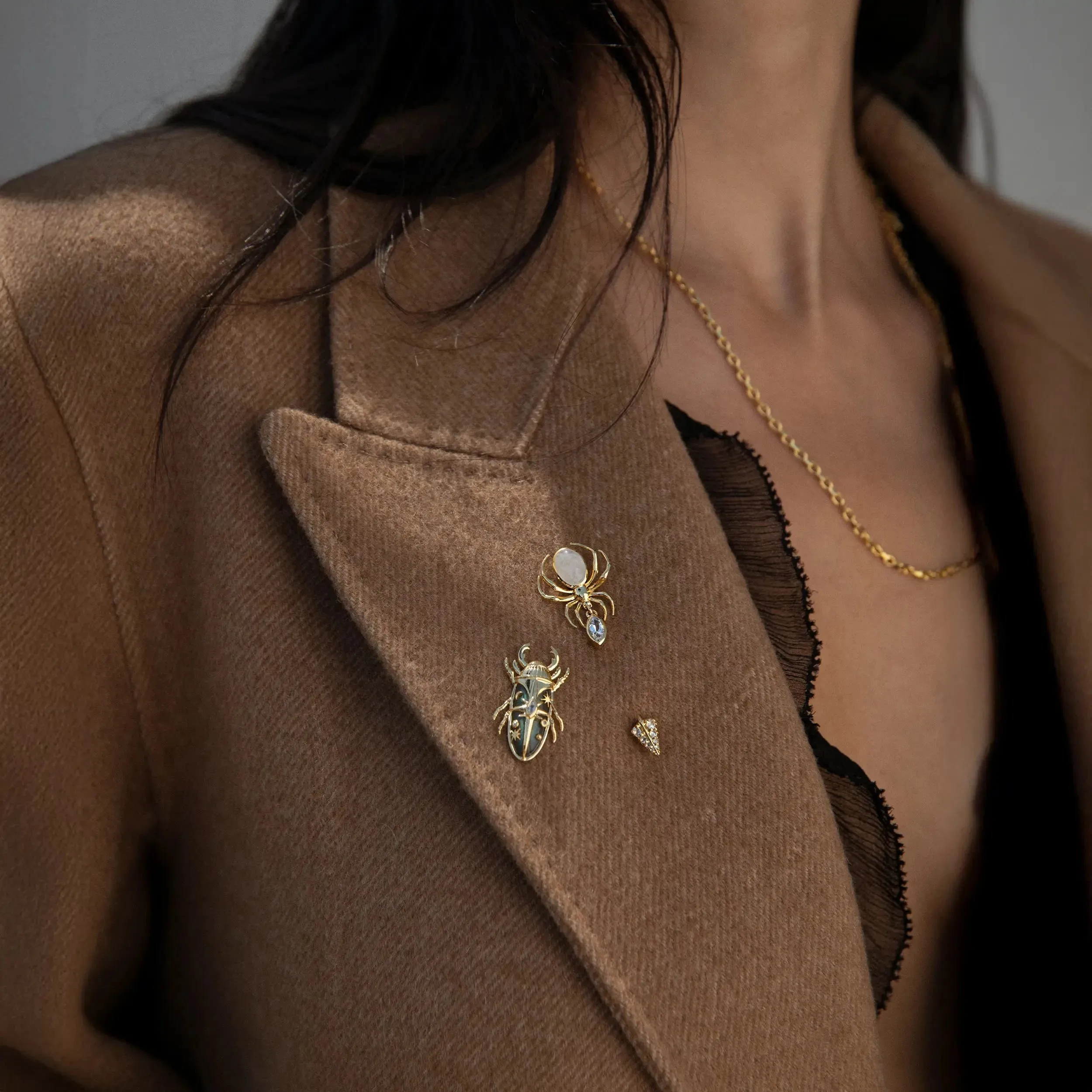 Labradorite Beetle Brooch sold by Awe Inspired product image thumbnail 2