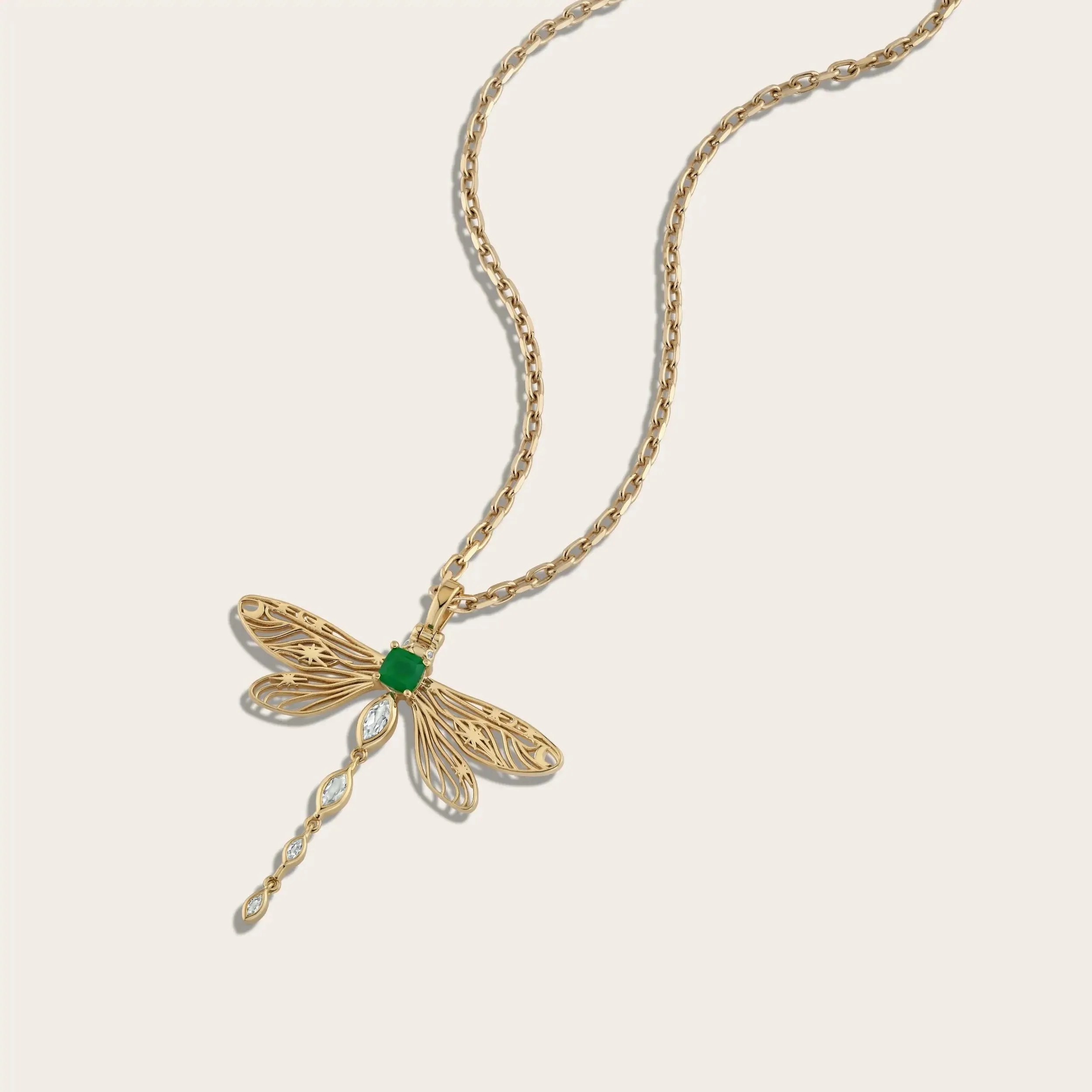 Secret Forest Dragonfly Necklace sold by Awe Inspired product image thumbnail 3