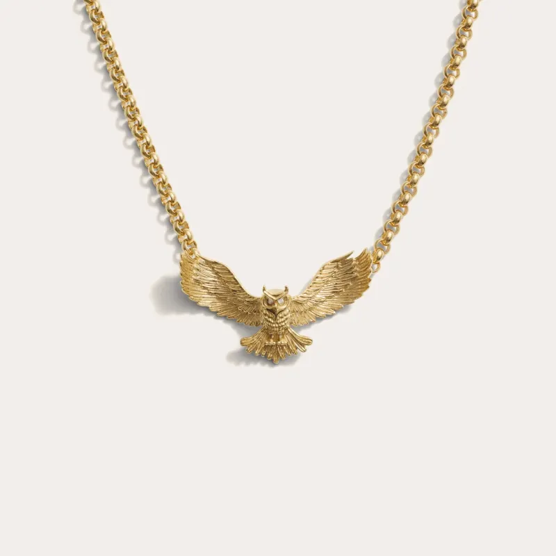 Great Horned Owl Necklace sold by Awe Inspired