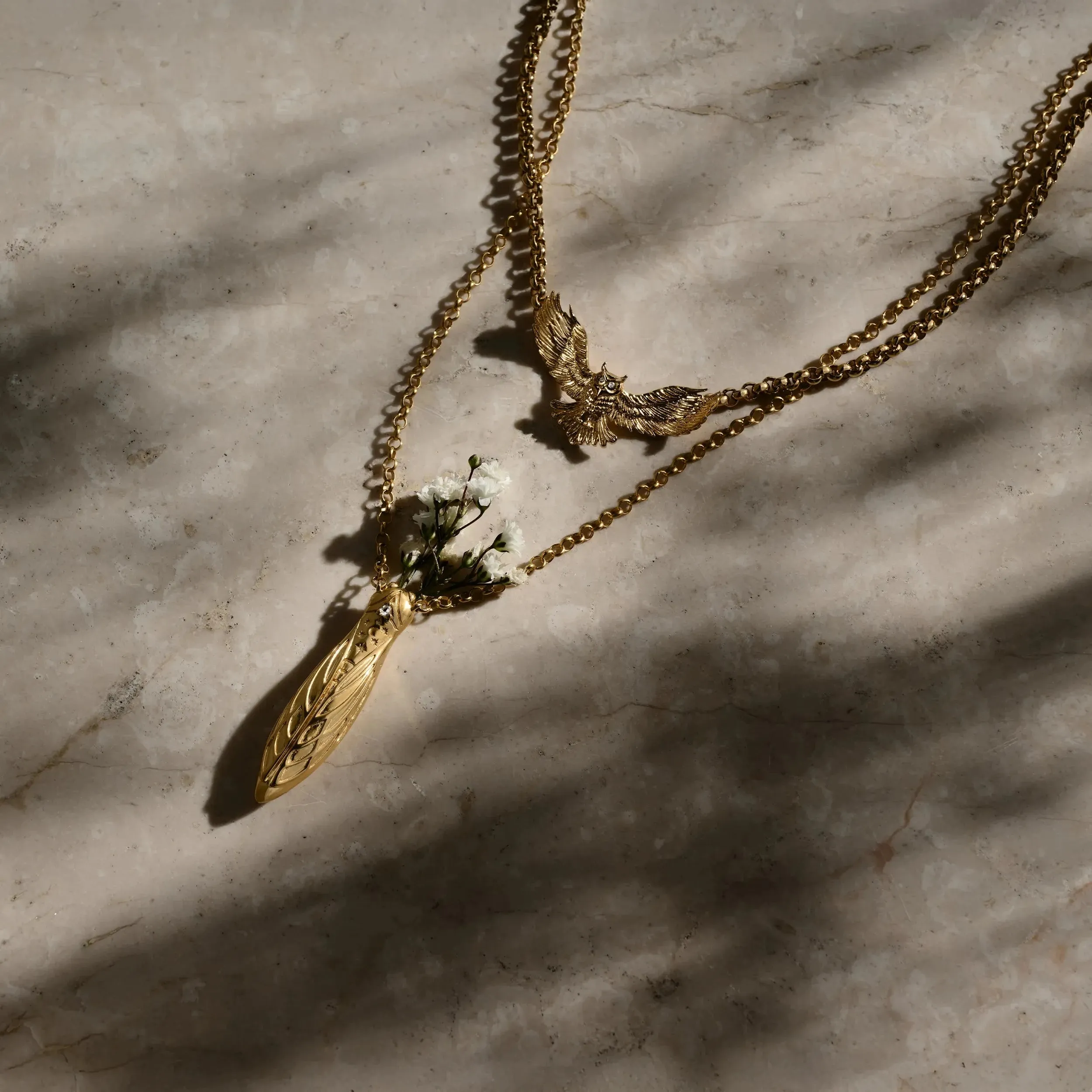 Cicada Flower Vessel Necklace sold by Awe Inspired product image thumbnail 3