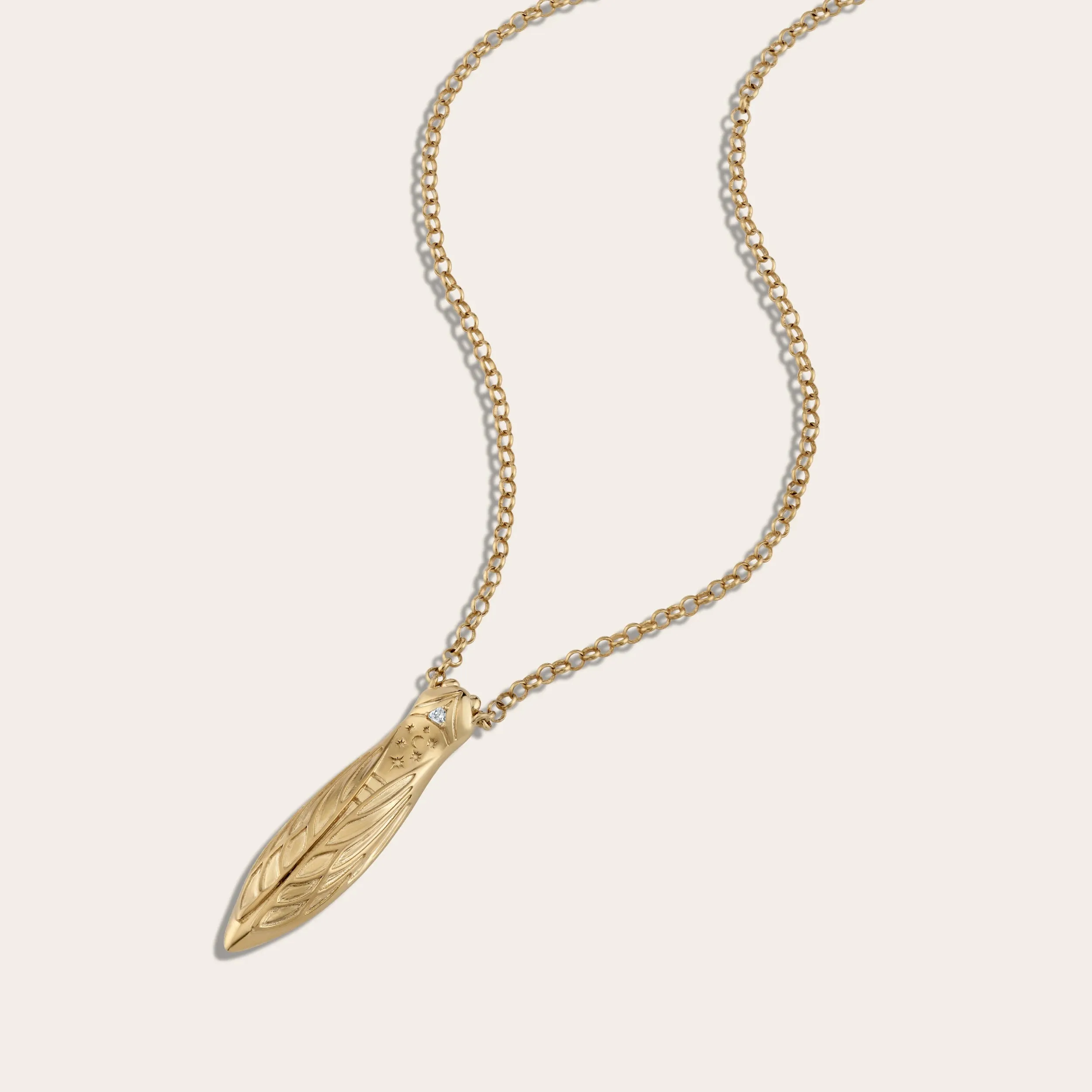 Cicada Flower Vessel Necklace sold by Awe Inspired product image thumbnail 5