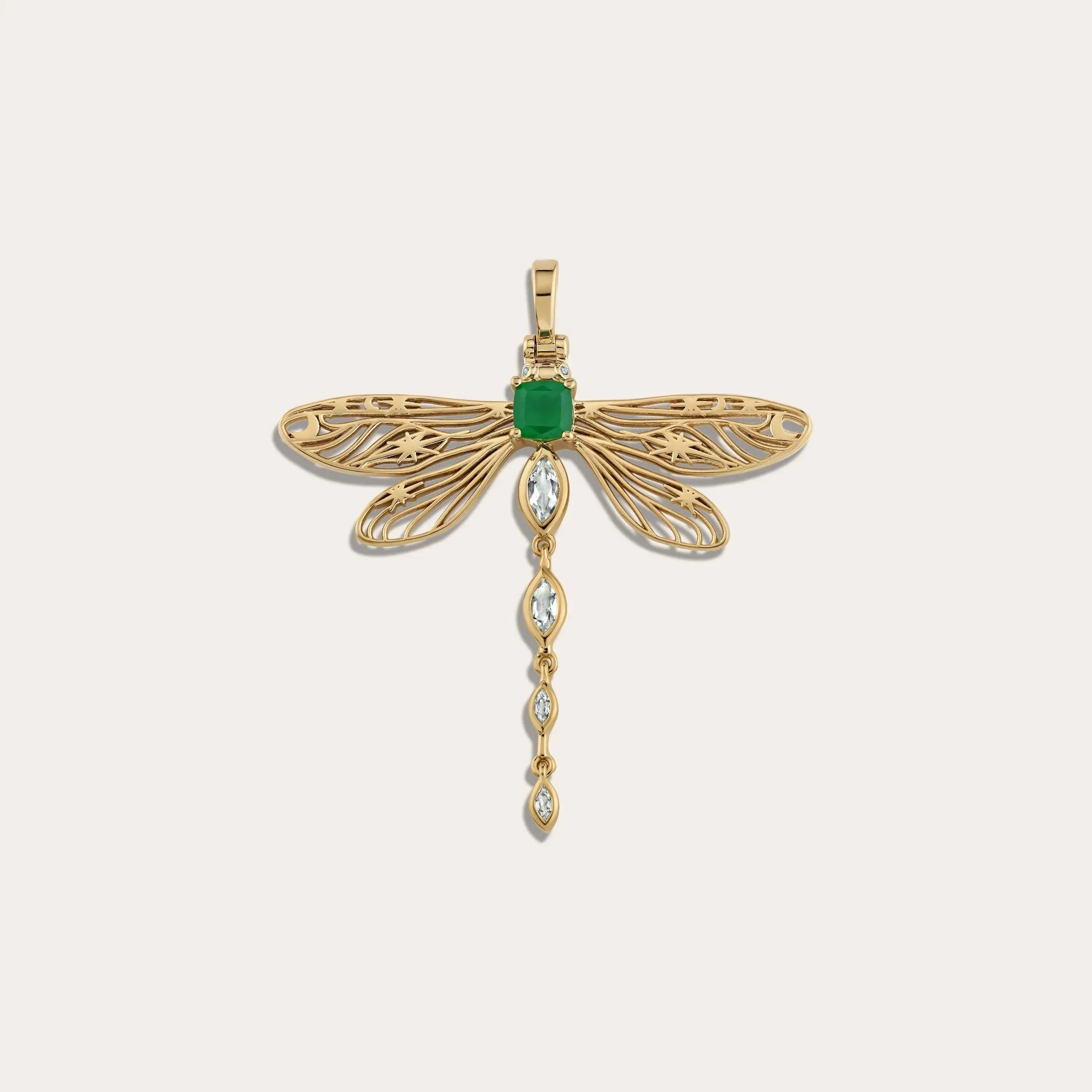 Secret Forest Dragonfly Pendant sold by Awe Inspired