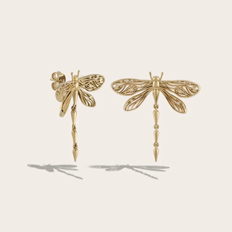 Secret Forest Dragonfly Earrings sold by Awe Inspired
