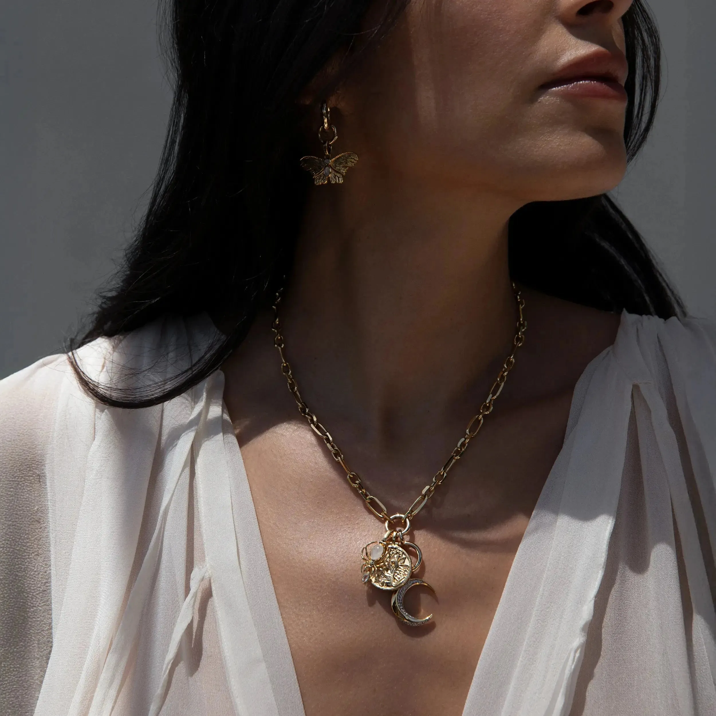 Moon Fairy Charm Necklace sold by Awe Inspired product image thumbnail 2