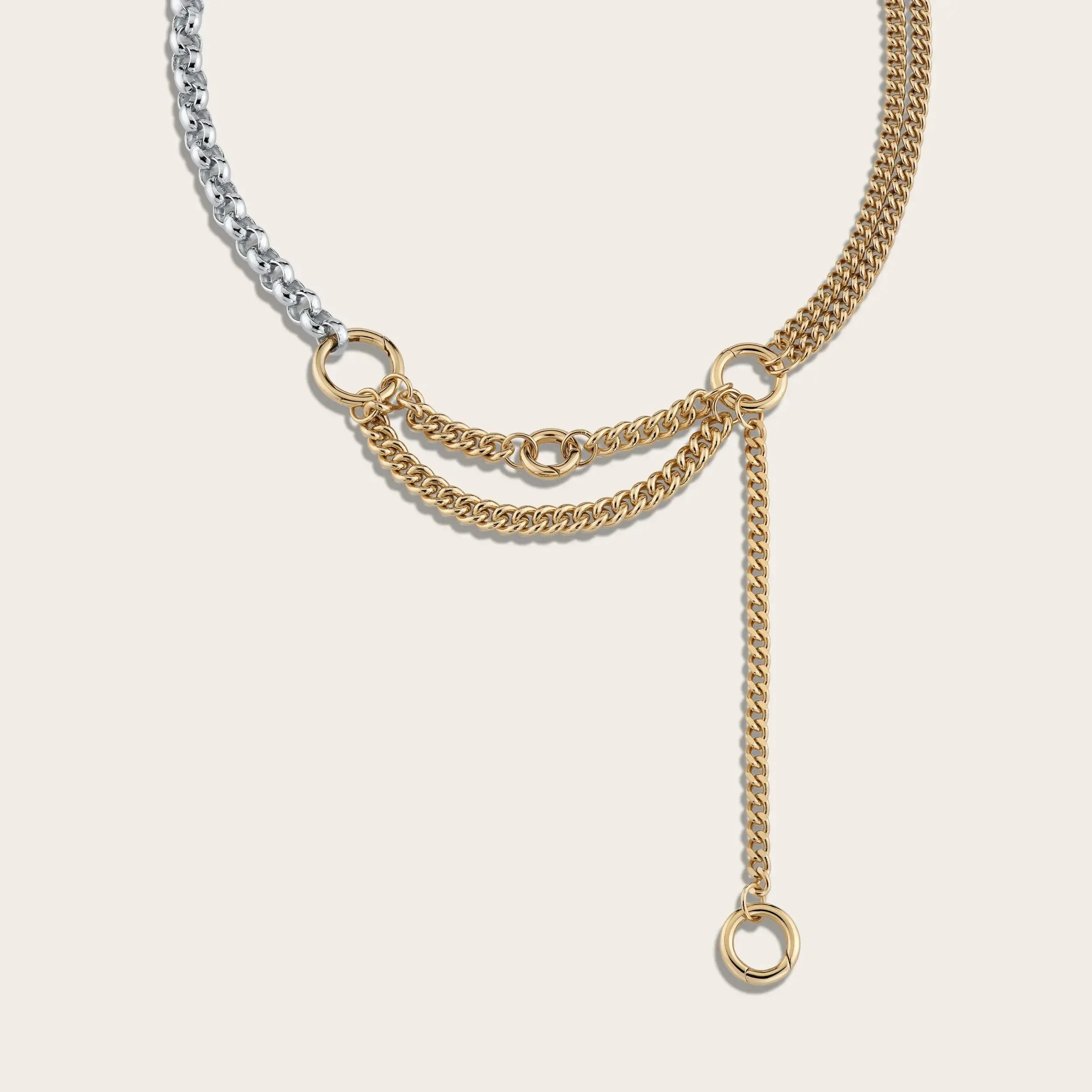 Asymmetrical Charm Collector Necklace sold by Awe Inspired