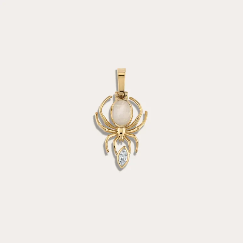 Moonstone Spider Amulet sold by Awe Inspired