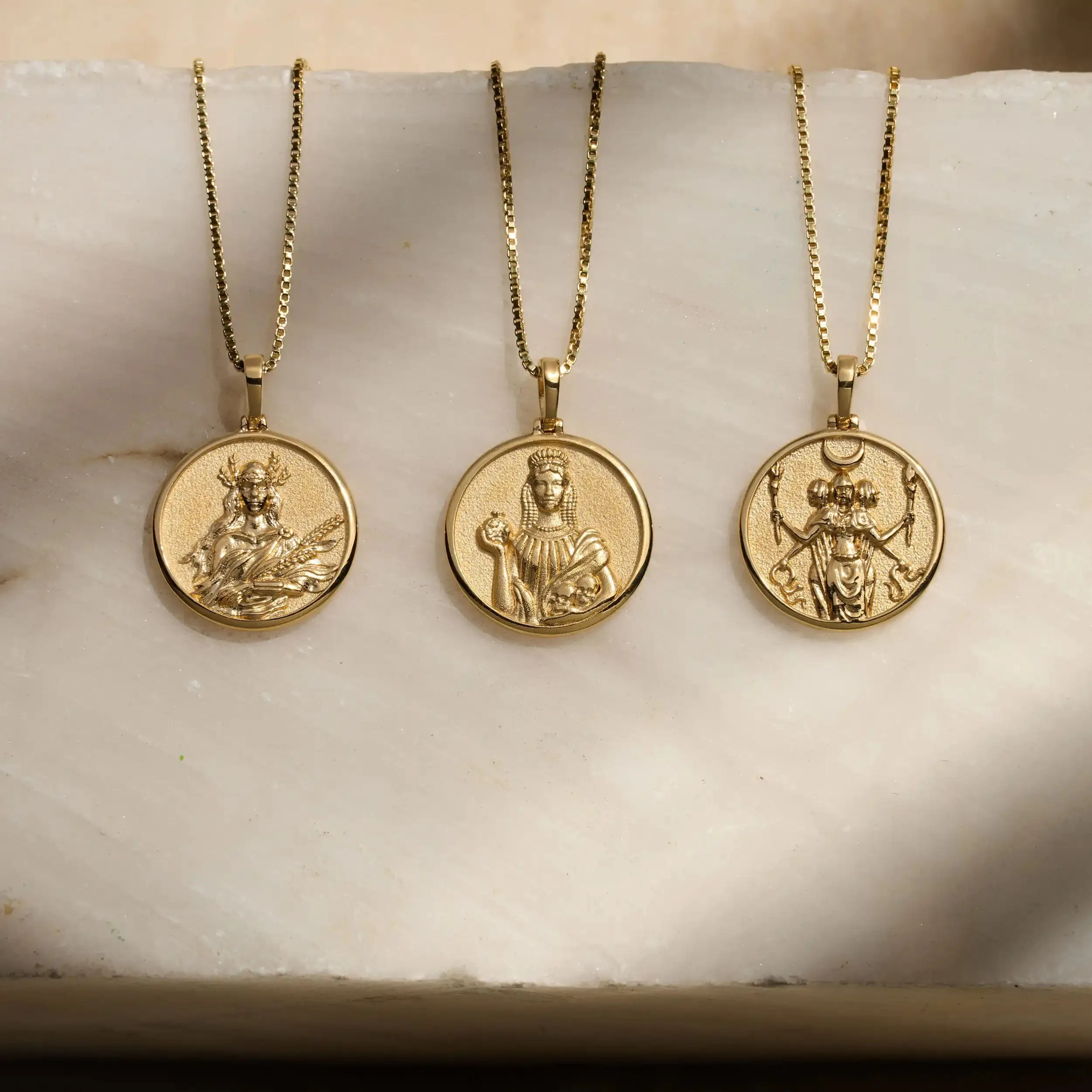 Goddess Coin Pendant sold by Awe Inspired product image thumbnail 4
