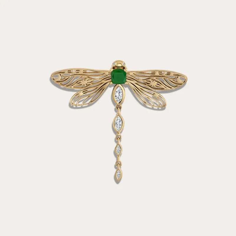Secret Forest Dragonfly Brooch sold by Awe Inspired