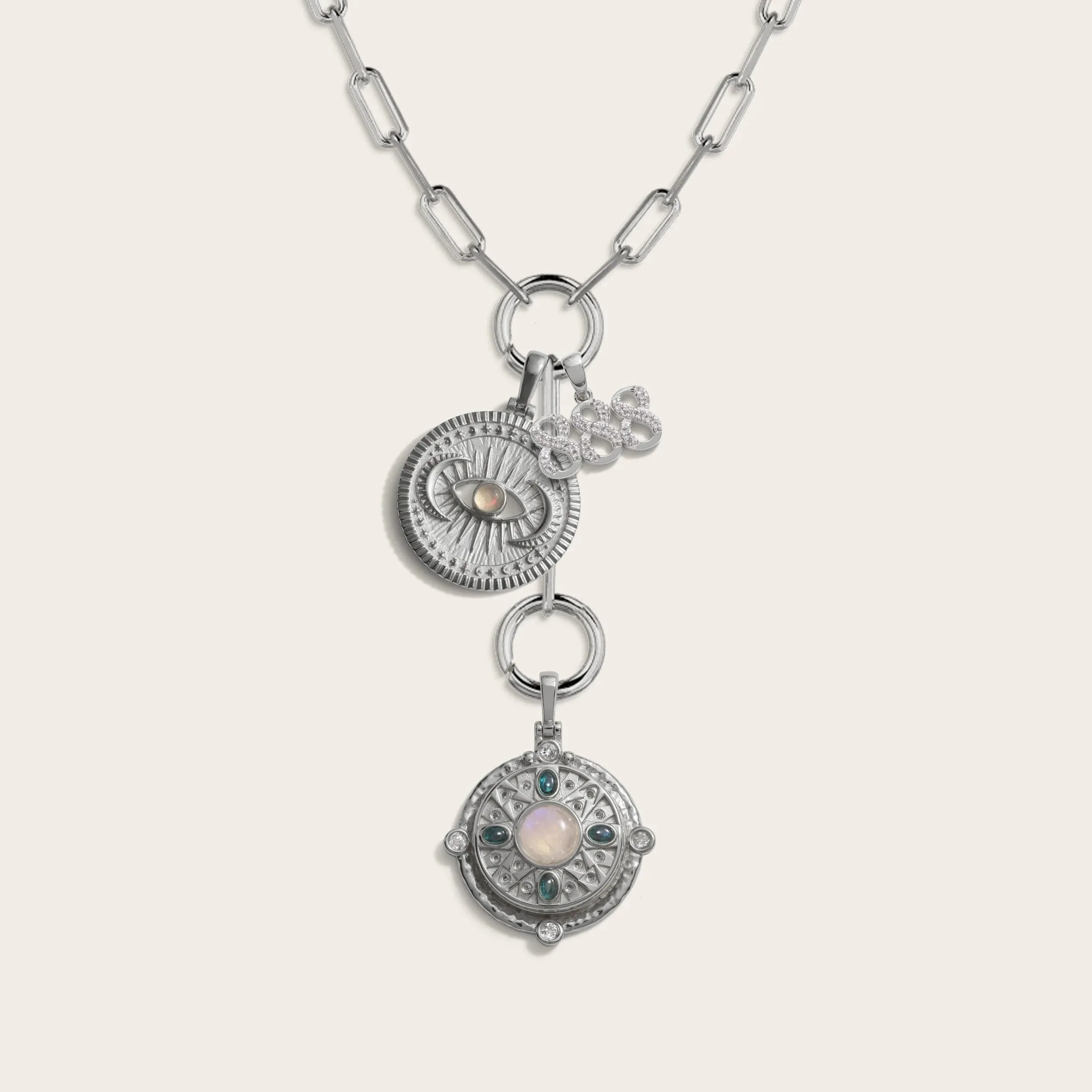 Manifestation Locket Charm Lariat sold by Awe Inspired product image thumbnail 4