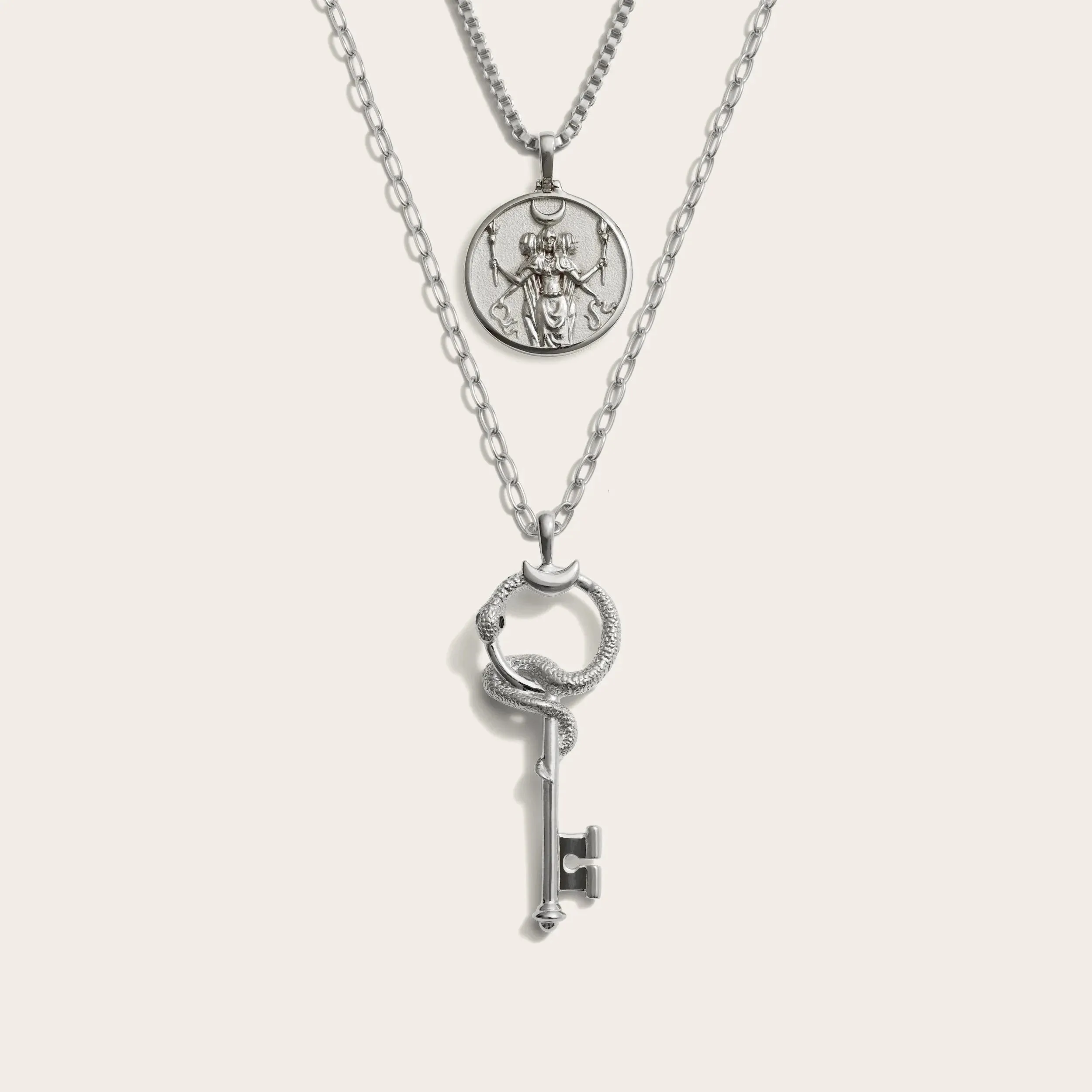 Hecate and Gate of Hades Key Necklace Set sold by Awe Inspired product image thumbnail 5