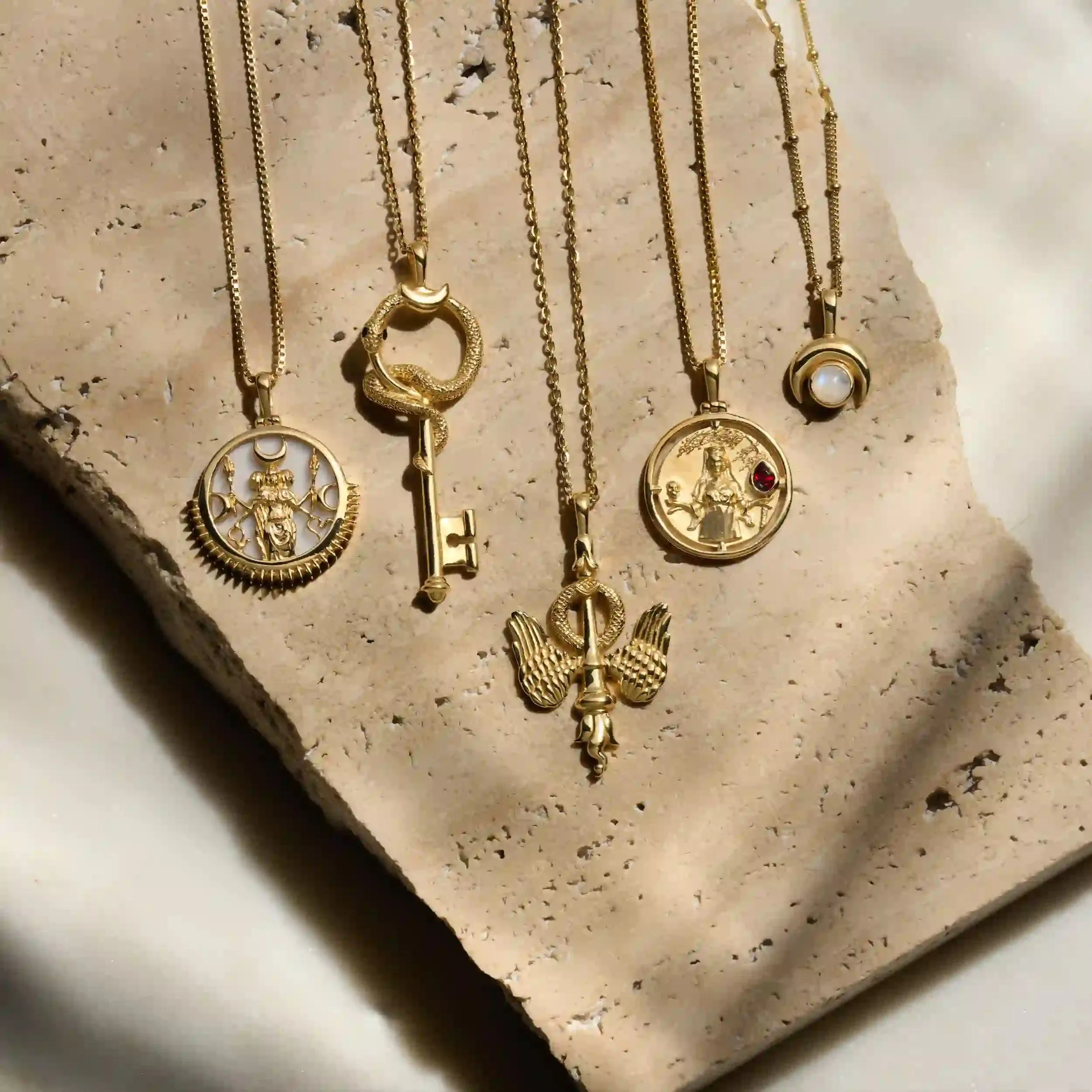 Hecate and Gate of Hades Key Necklace Set sold by Awe Inspired product image thumbnail 3