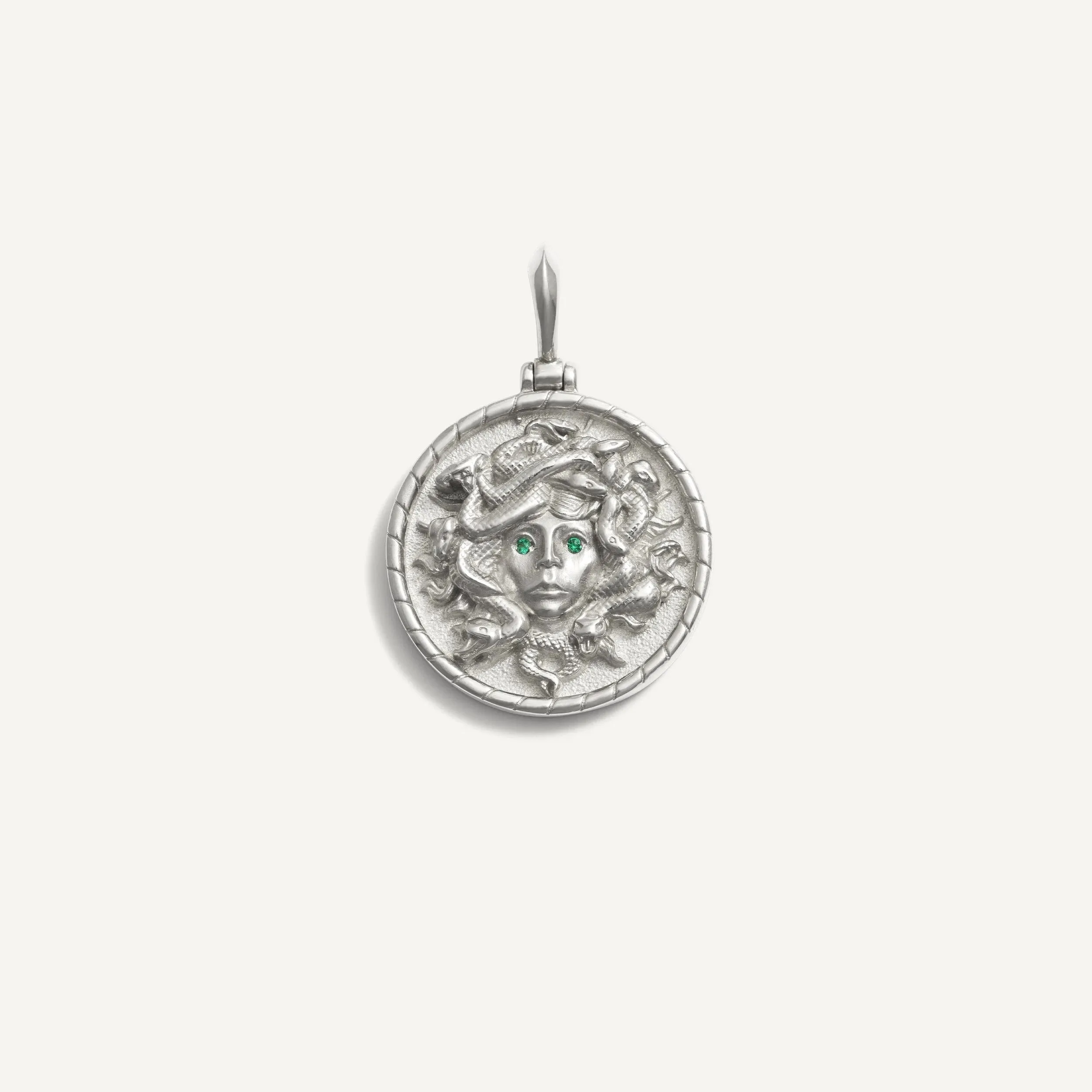 Emerald Eye Medusa Pendant sold by Awe Inspired product image thumbnail 4