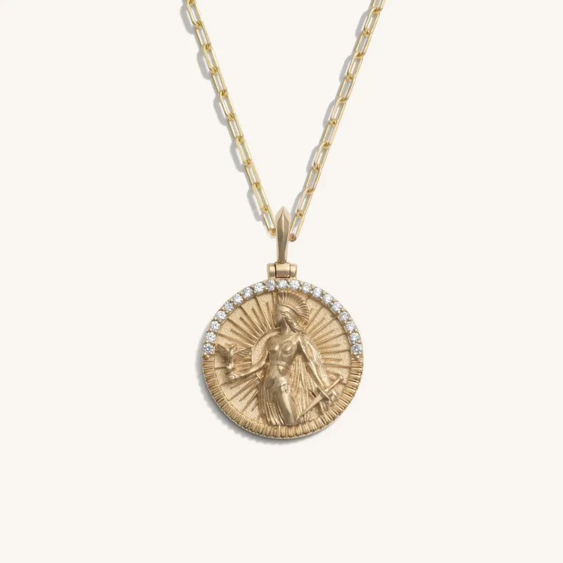 Diamond Athena Necklace made by Awe Inspired