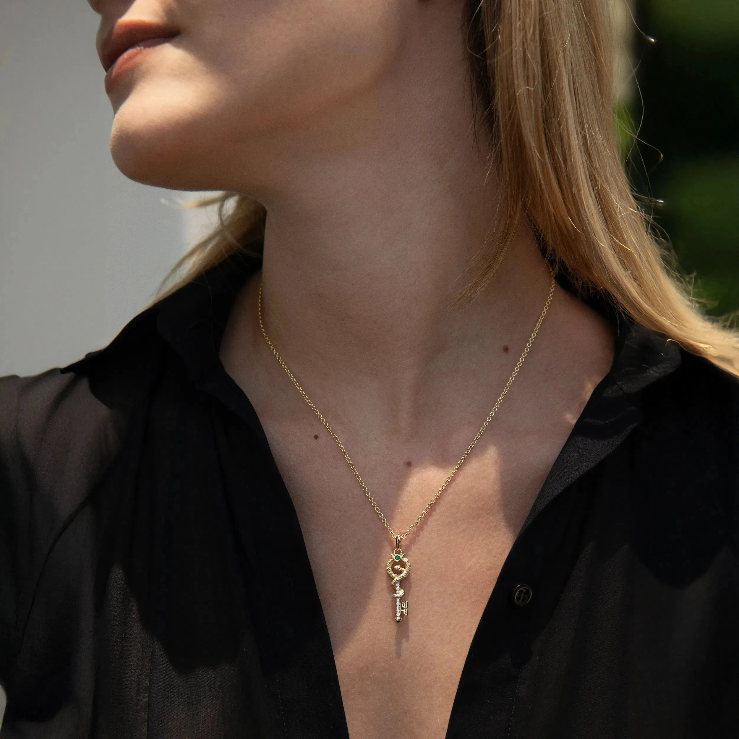 Emerald Key Amulet sold by Awe Inspired product image thumbnail 2