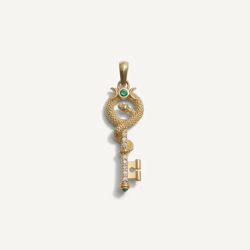 Emerald Key Amulet sold by Awe Inspired