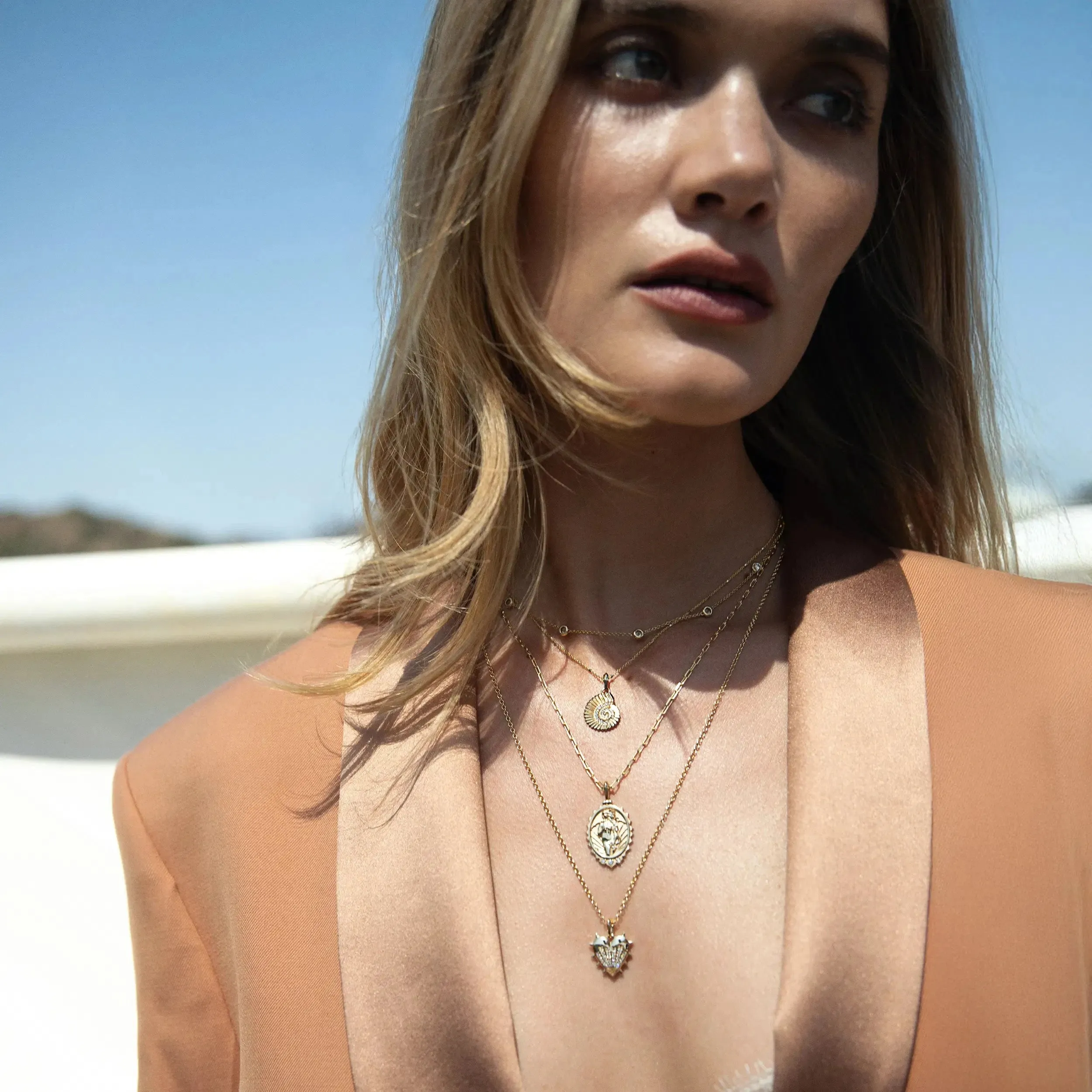 Diamond Spiral Shell Amulet sold by Awe Inspired product image thumbnail 3