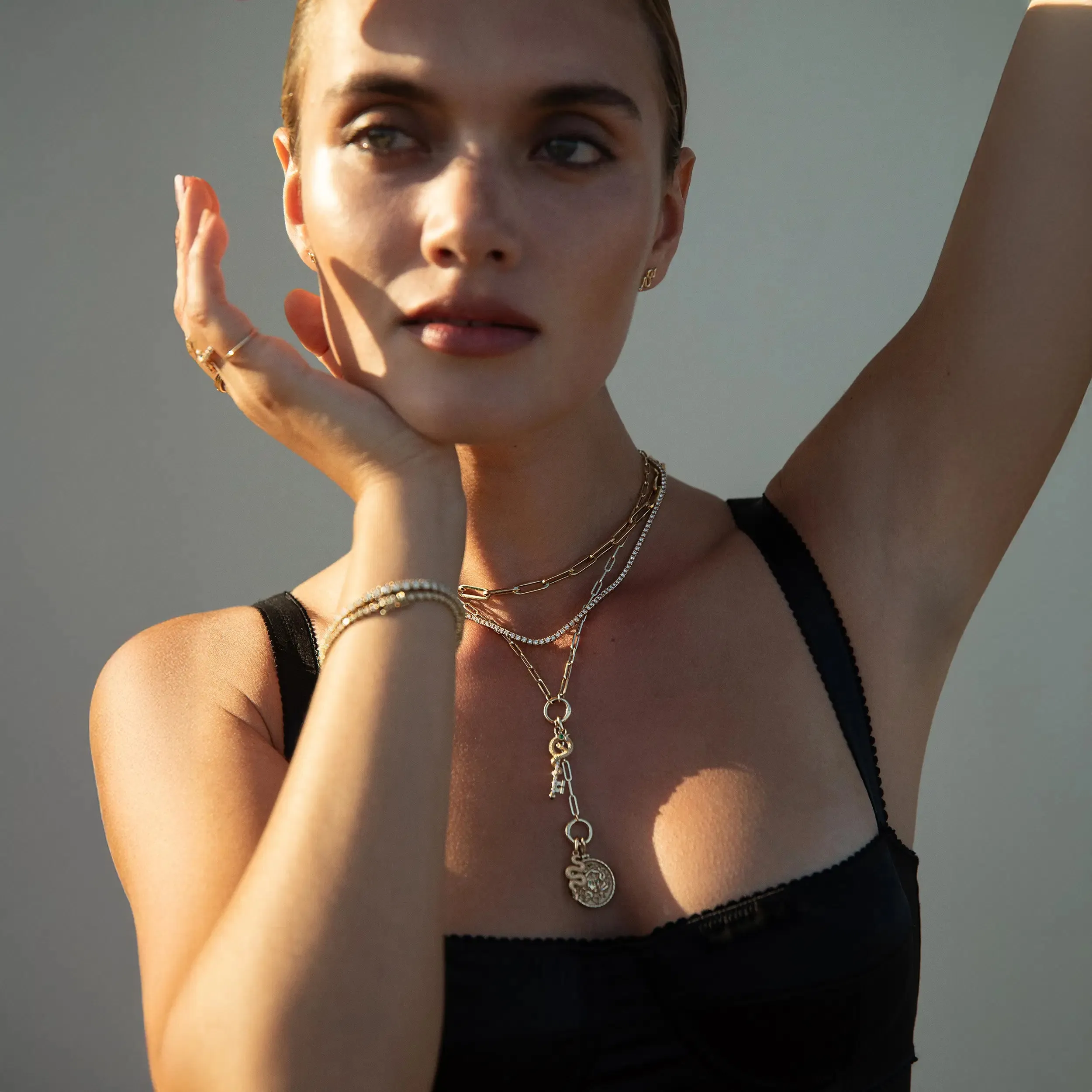 Emerald Eye Snake Amulet sold by Awe Inspired product image thumbnail 5