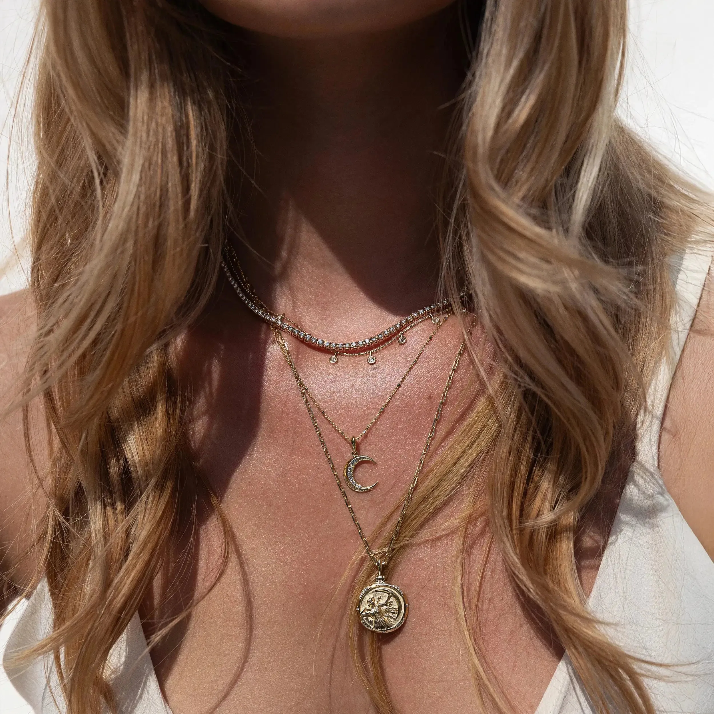 Selene Moon Necklace Set sold by Awe Inspired product image thumbnail 4