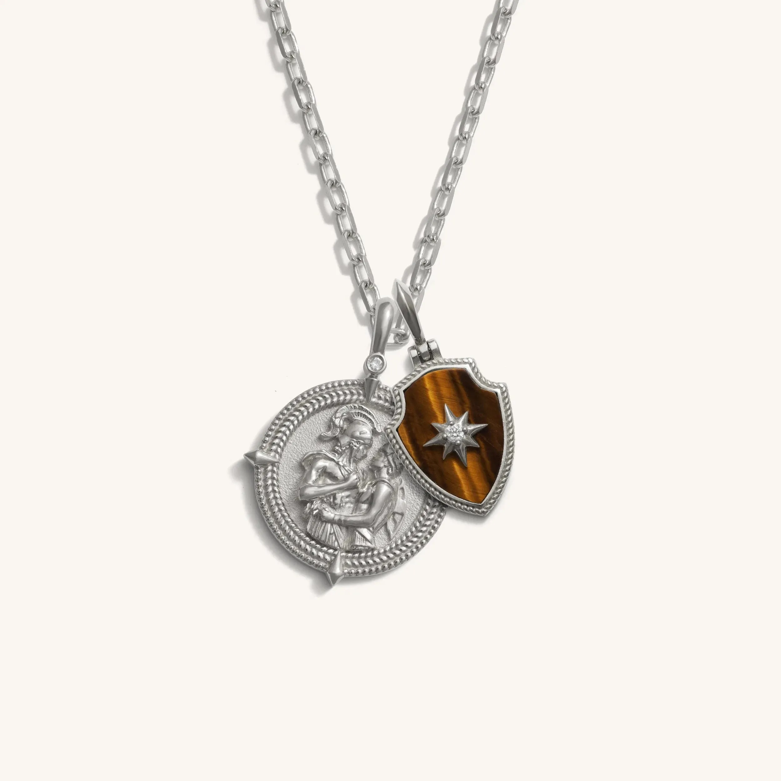 Achilles Shield Necklace Set sold by Awe Inspired product image thumbnail 3