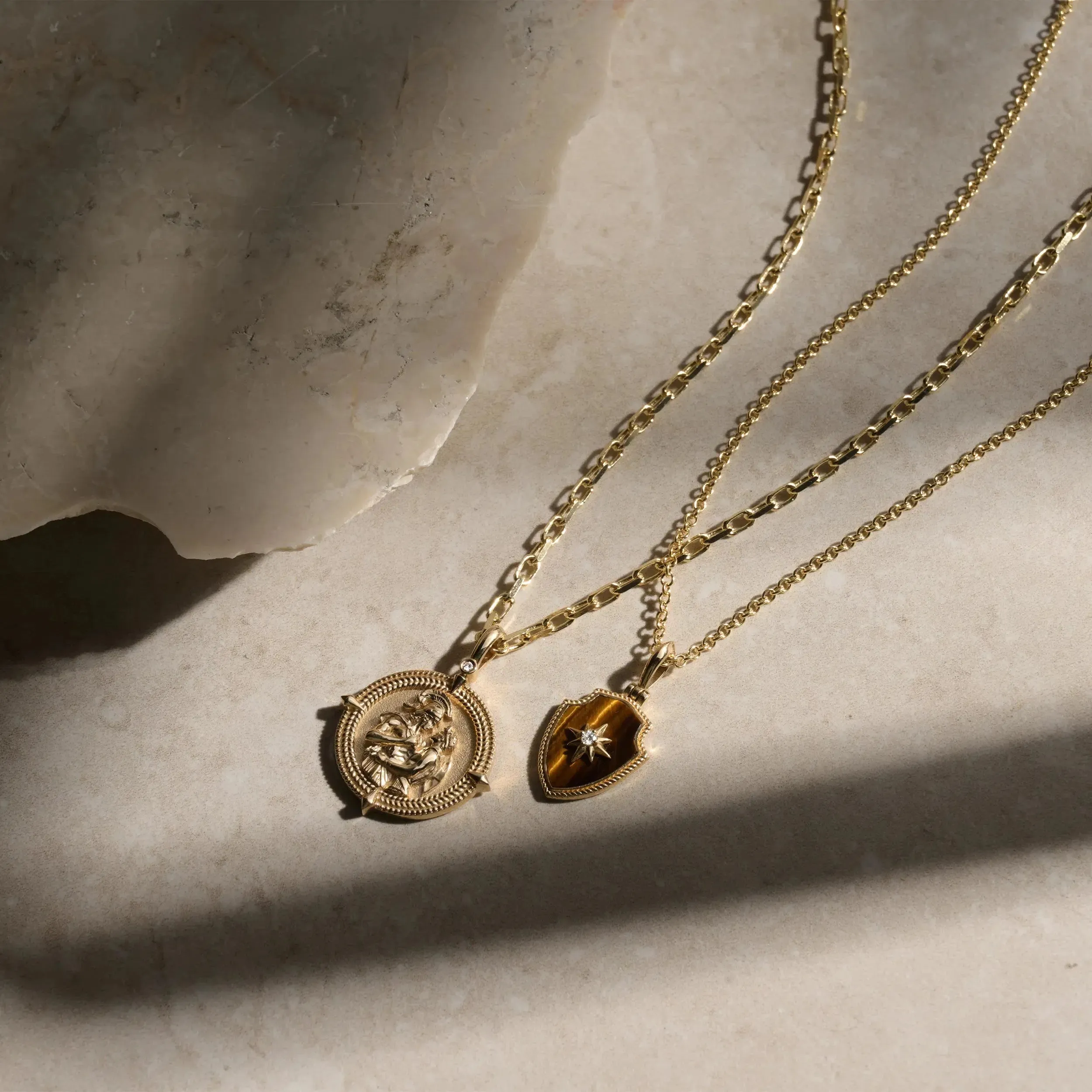 Diamond Shield Necklace sold by Awe Inspired product image thumbnail 4