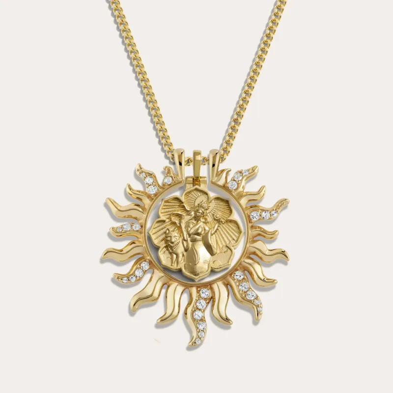 Amaterasu Sun Halo Necklace sold by Awe Inspired