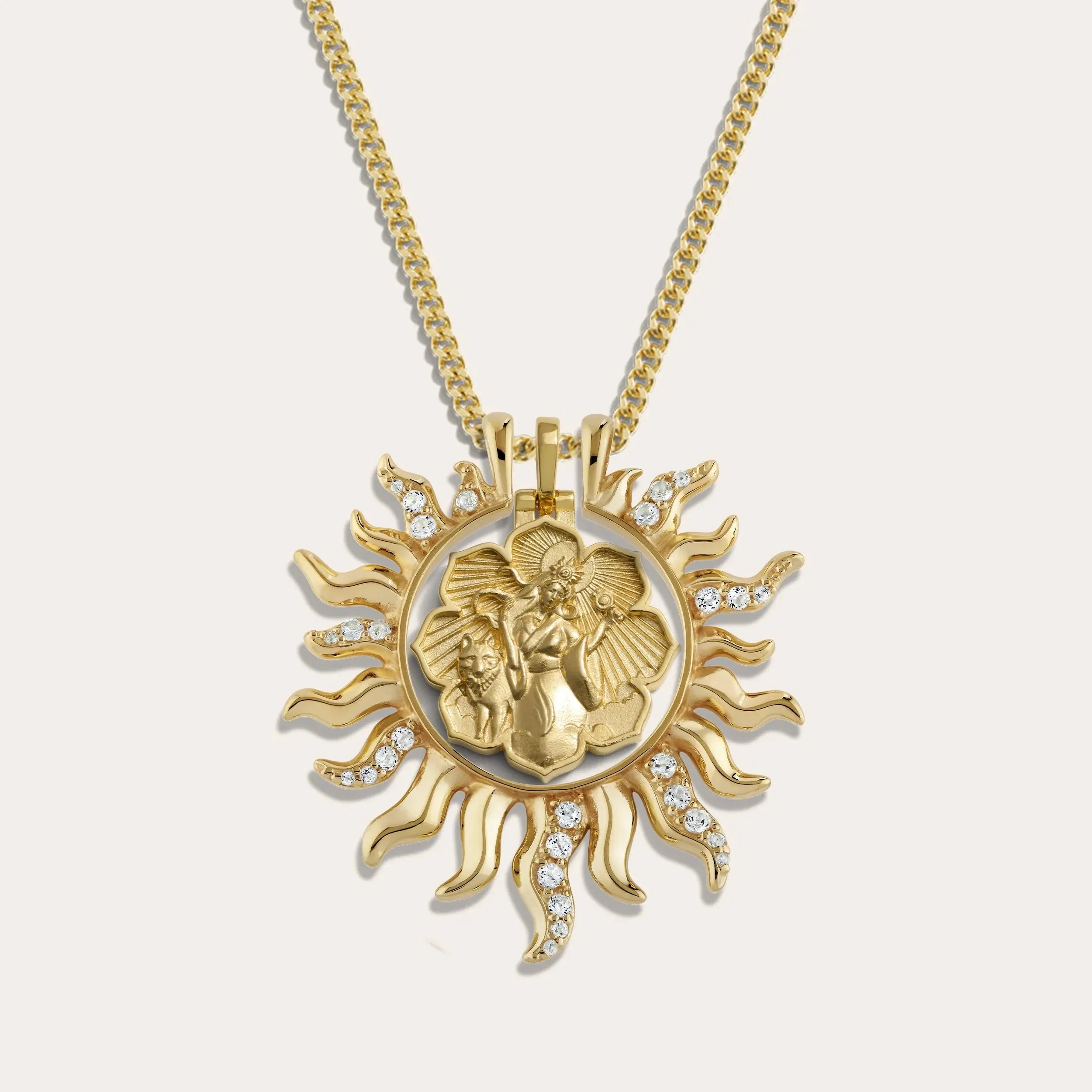 Amaterasu Sun Halo Necklace sold by Awe Inspired