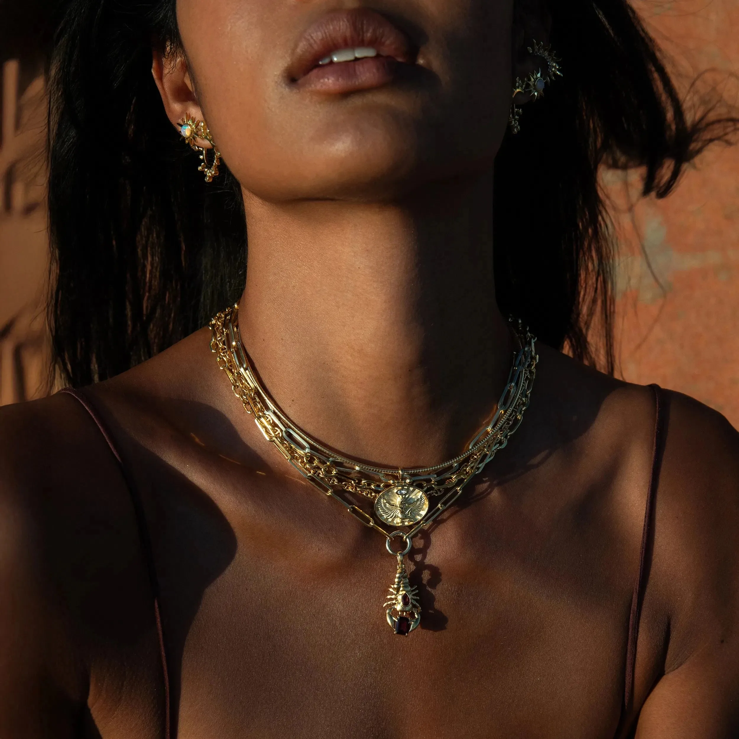 Gemstone Scorpion Necklace sold by Awe Inspired product image thumbnail 5