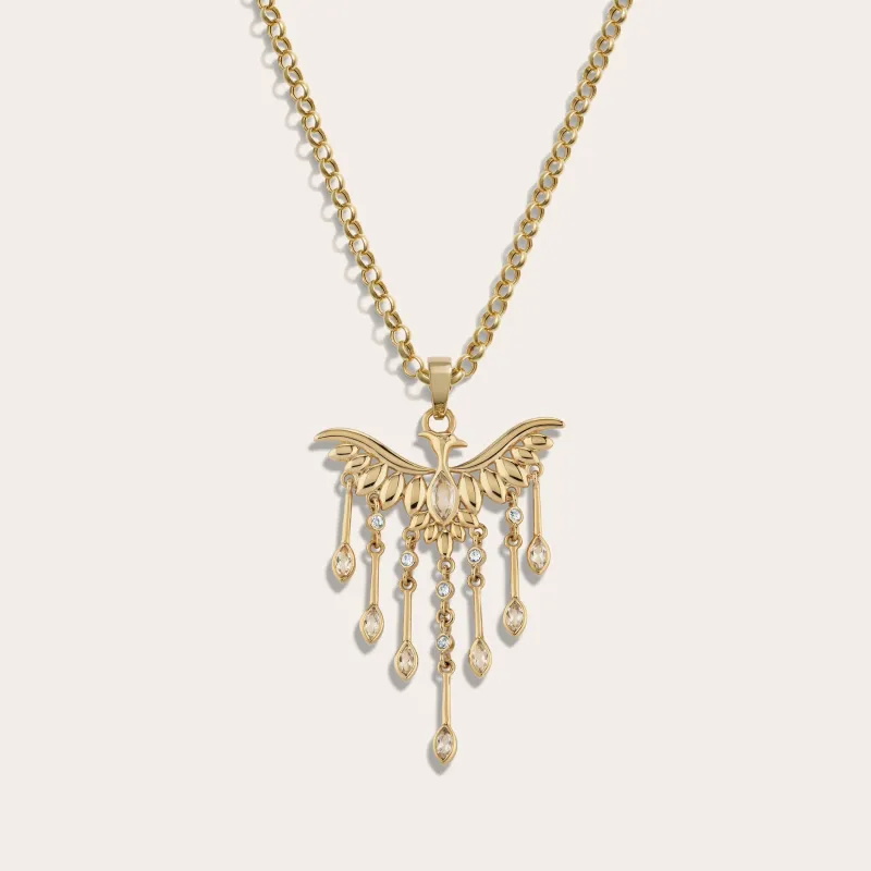 Chandelier Phoenix Necklace sold by Awe Inspired