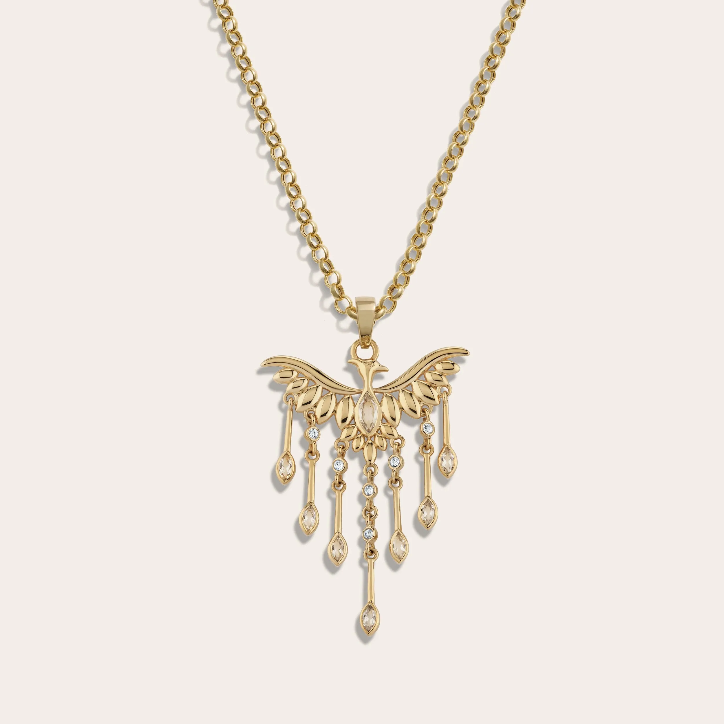 Chandelier Phoenix Necklace sold by Awe Inspired