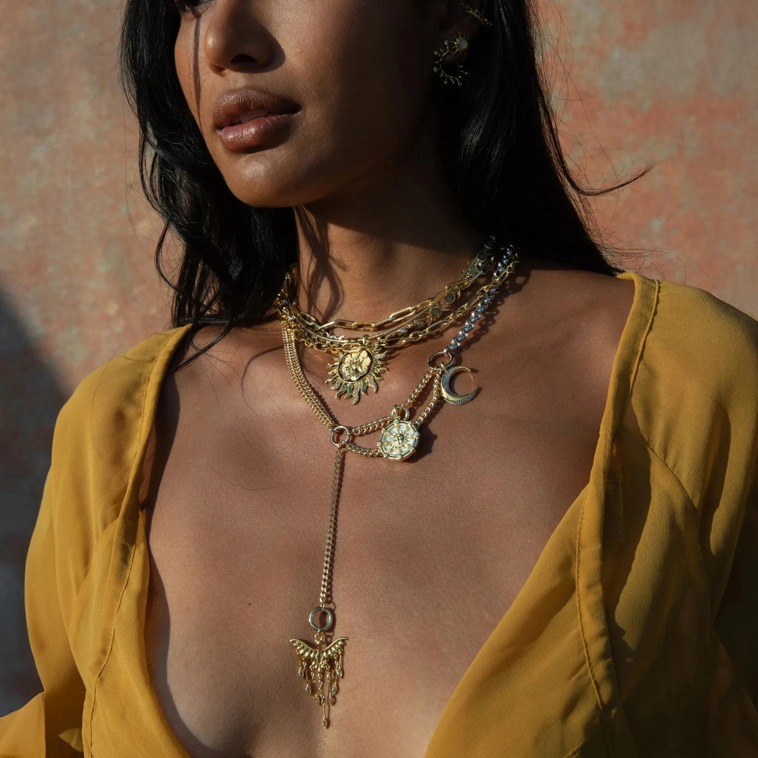 Chandelier Phoenix Necklace sold by Awe Inspired product image thumbnail 5