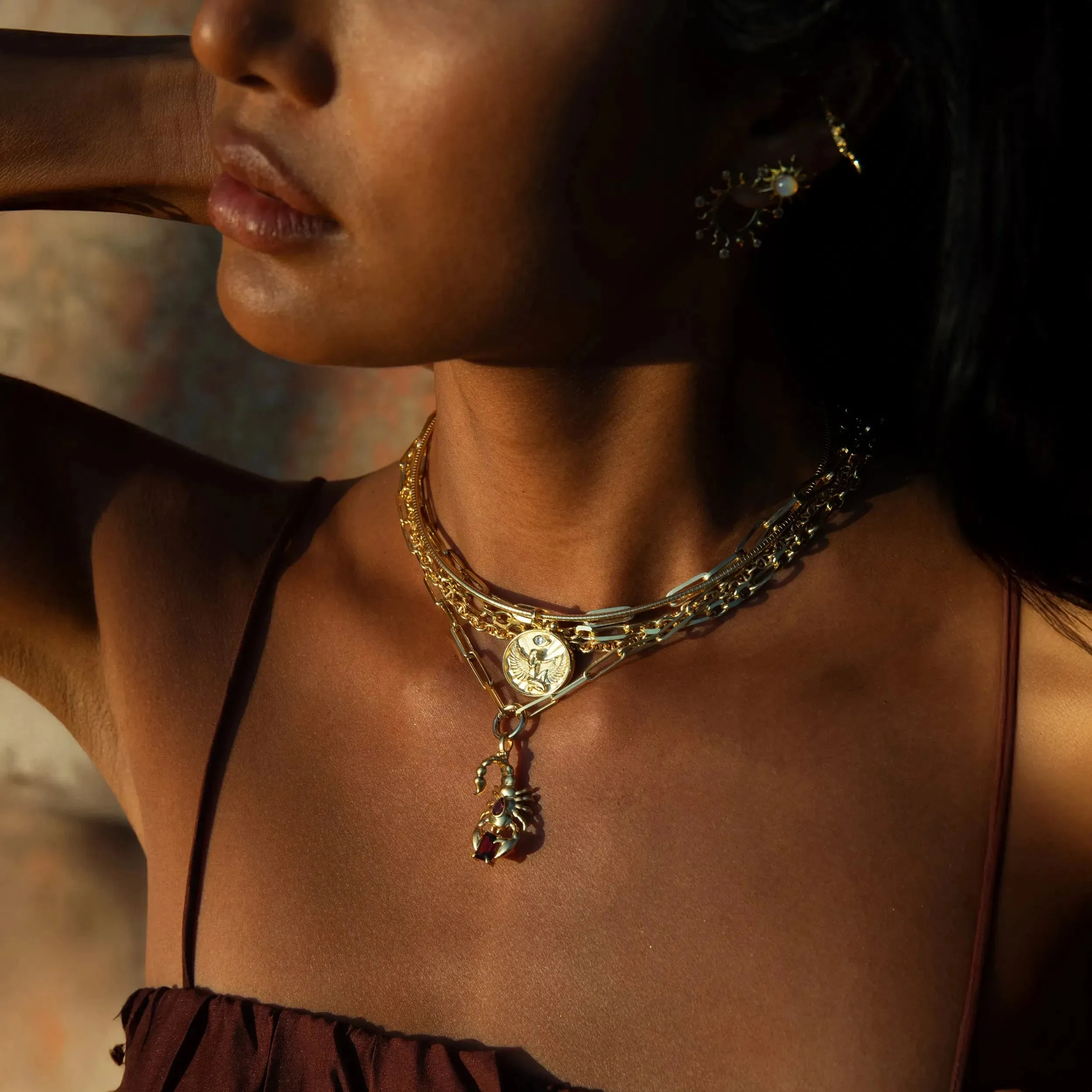 Isis Scorpion Necklace Set sold by Awe Inspired product image thumbnail 5