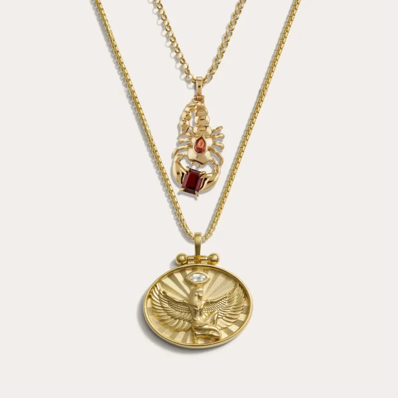 Isis Scorpion Necklace Set sold by Awe Inspired