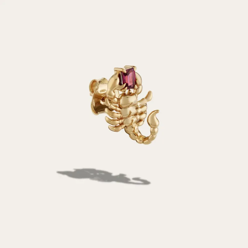 Gemstone Scorpion Stud Left sold by Awe Inspired