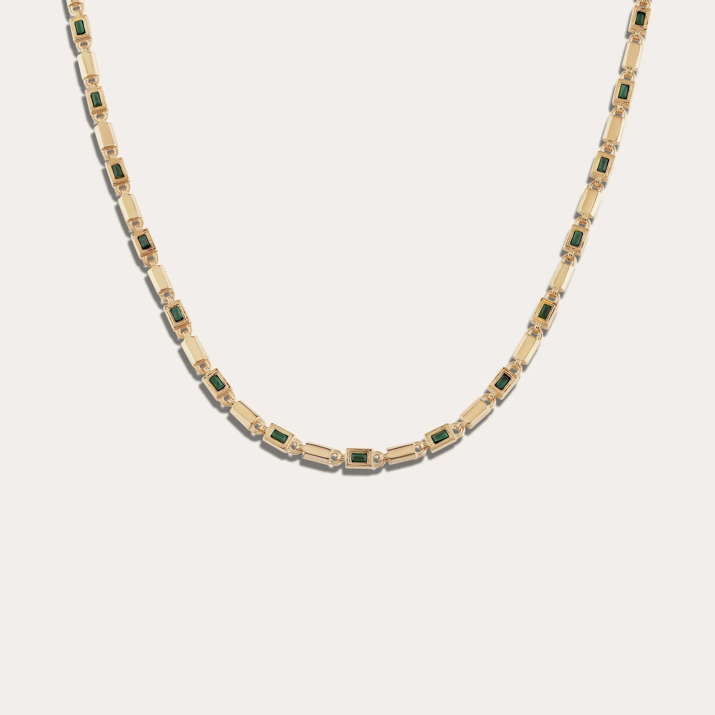 Geo Link Tennis Necklace sold by Awe Inspired product image thumbnail 5