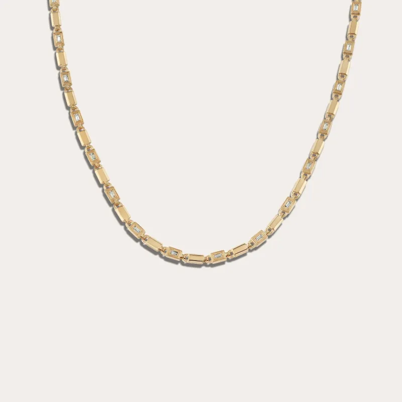 Geo Link Tennis Necklace sold by Awe Inspired