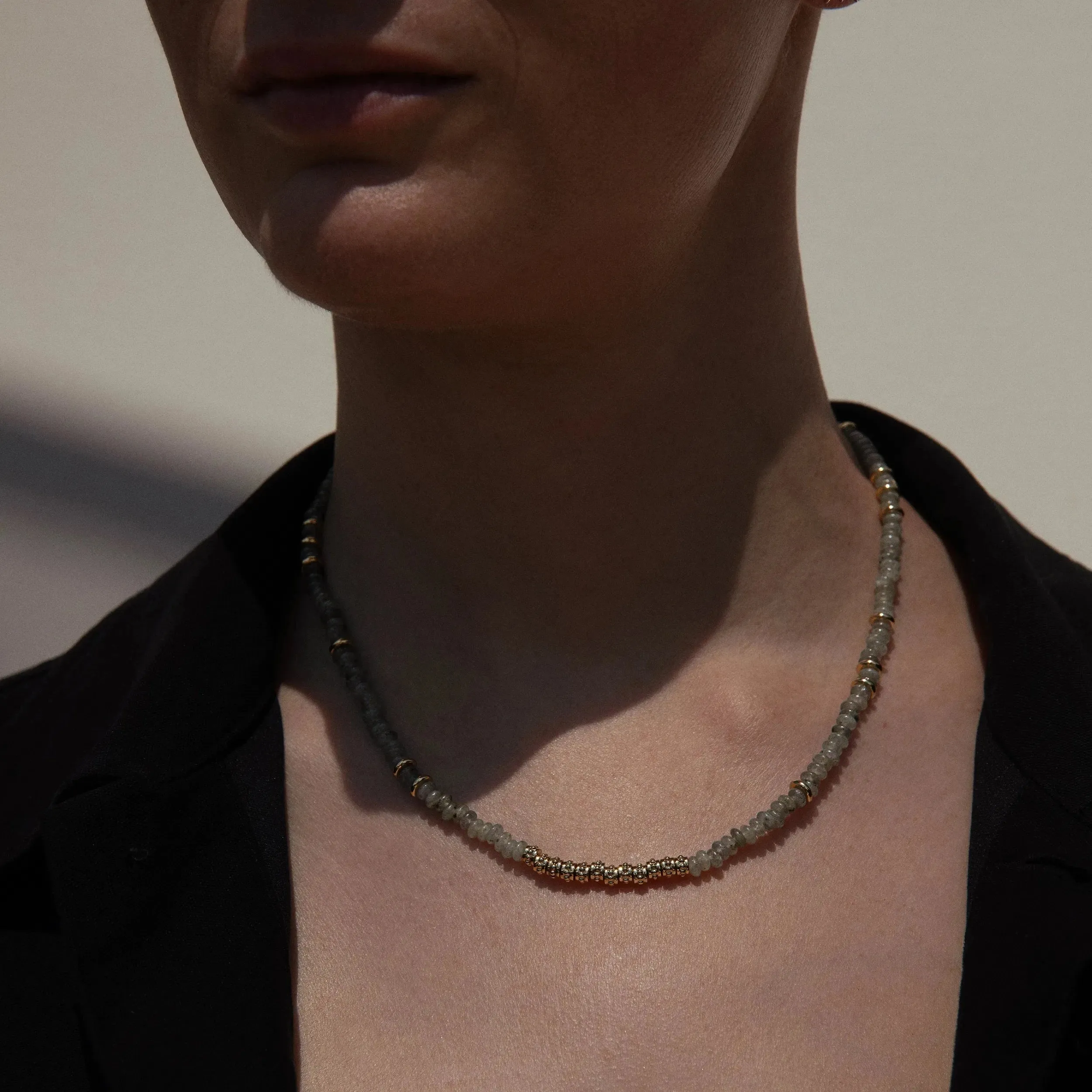 Labradorite Heishi Double Wrap Bracelet sold by Awe Inspired product image thumbnail 3