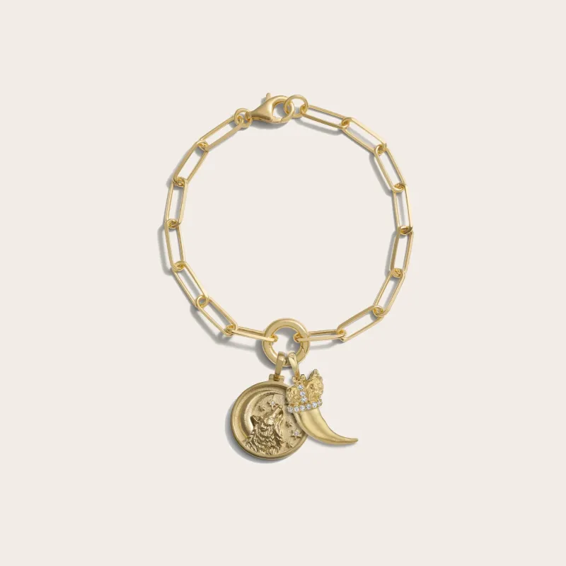 She-Wolf Charm Bracelet sold by Awe Inspired