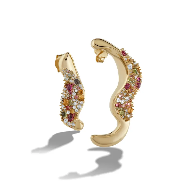 Encrusted Abstract Earrings sold by Awe Inspired