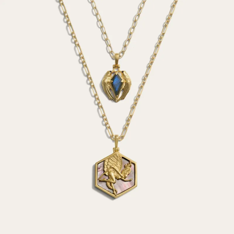 The Morrigan Raven Necklace Set sold by Awe Inspired