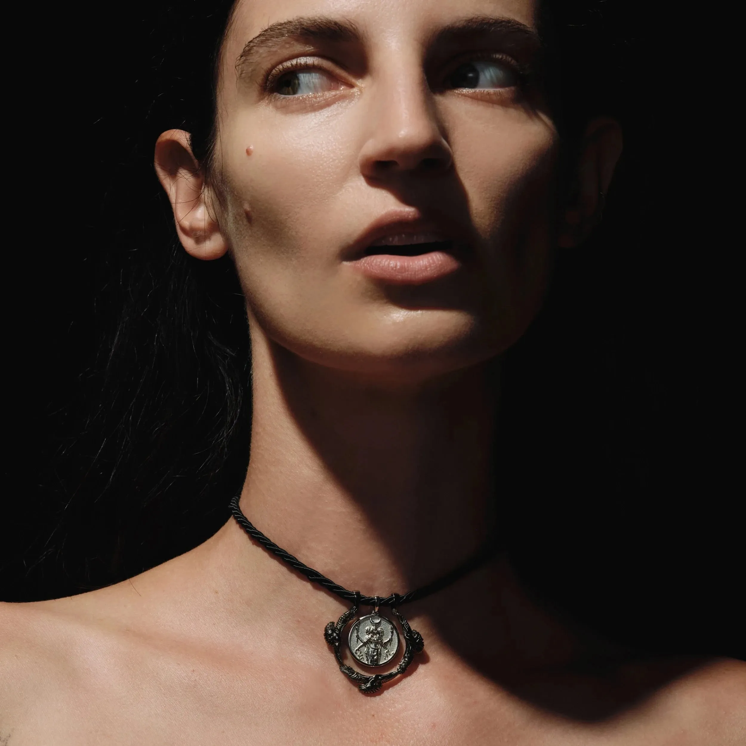 Hecate Raven Silk Necklace sold by Awe Inspired product image thumbnail 2