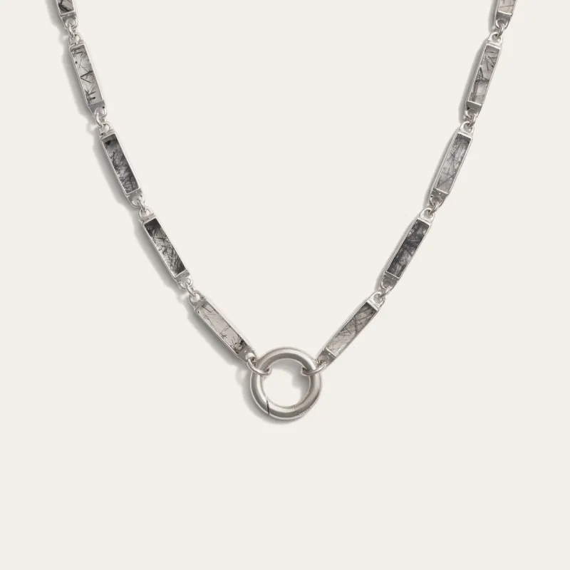 Gemstone Bar Charm Necklace sold by Awe Inspired