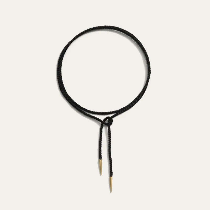 Twisted Silk Cord Necklace sold by Awe Inspired